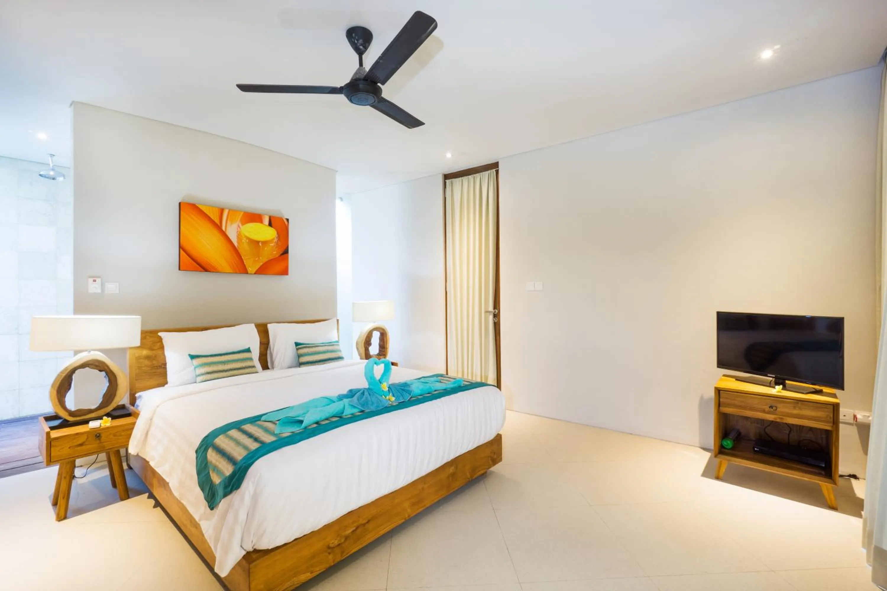Bedroom, Bed in C-View Villas