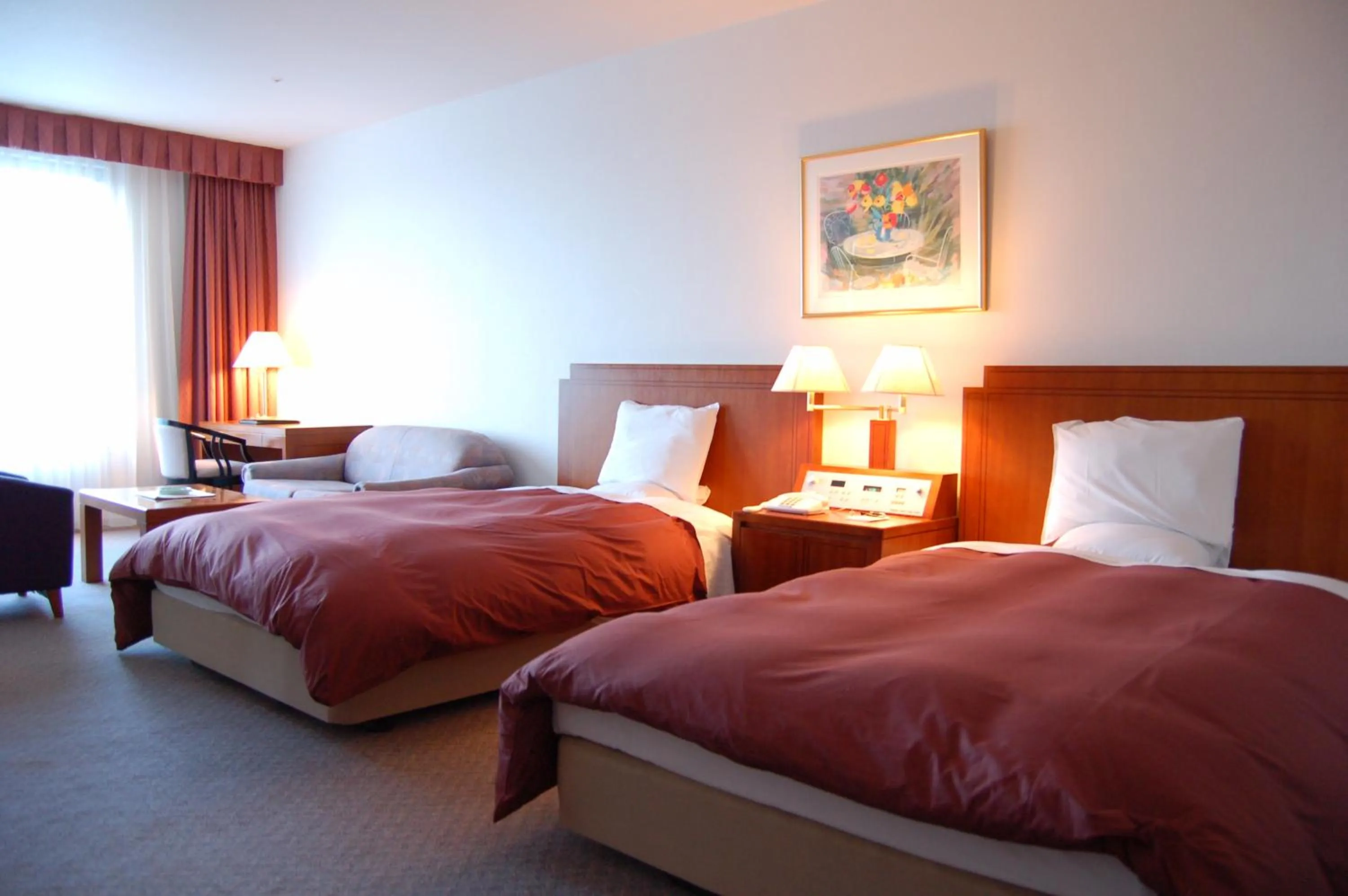 Bedroom, Bed in KAMENOI HOTEL Aomori Makado