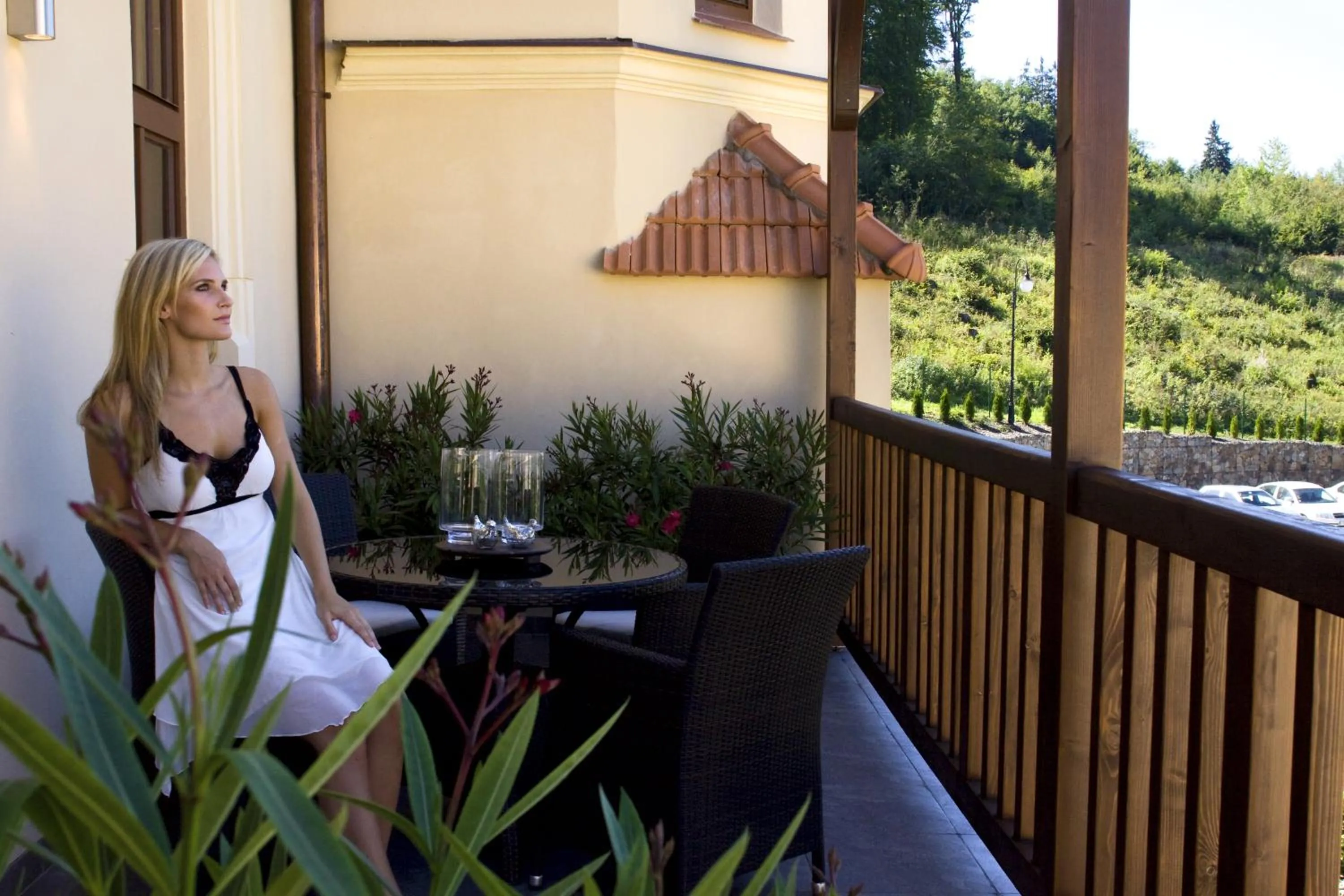 Balcony/Terrace in Wellness & spa hotel Augustiniánský dům