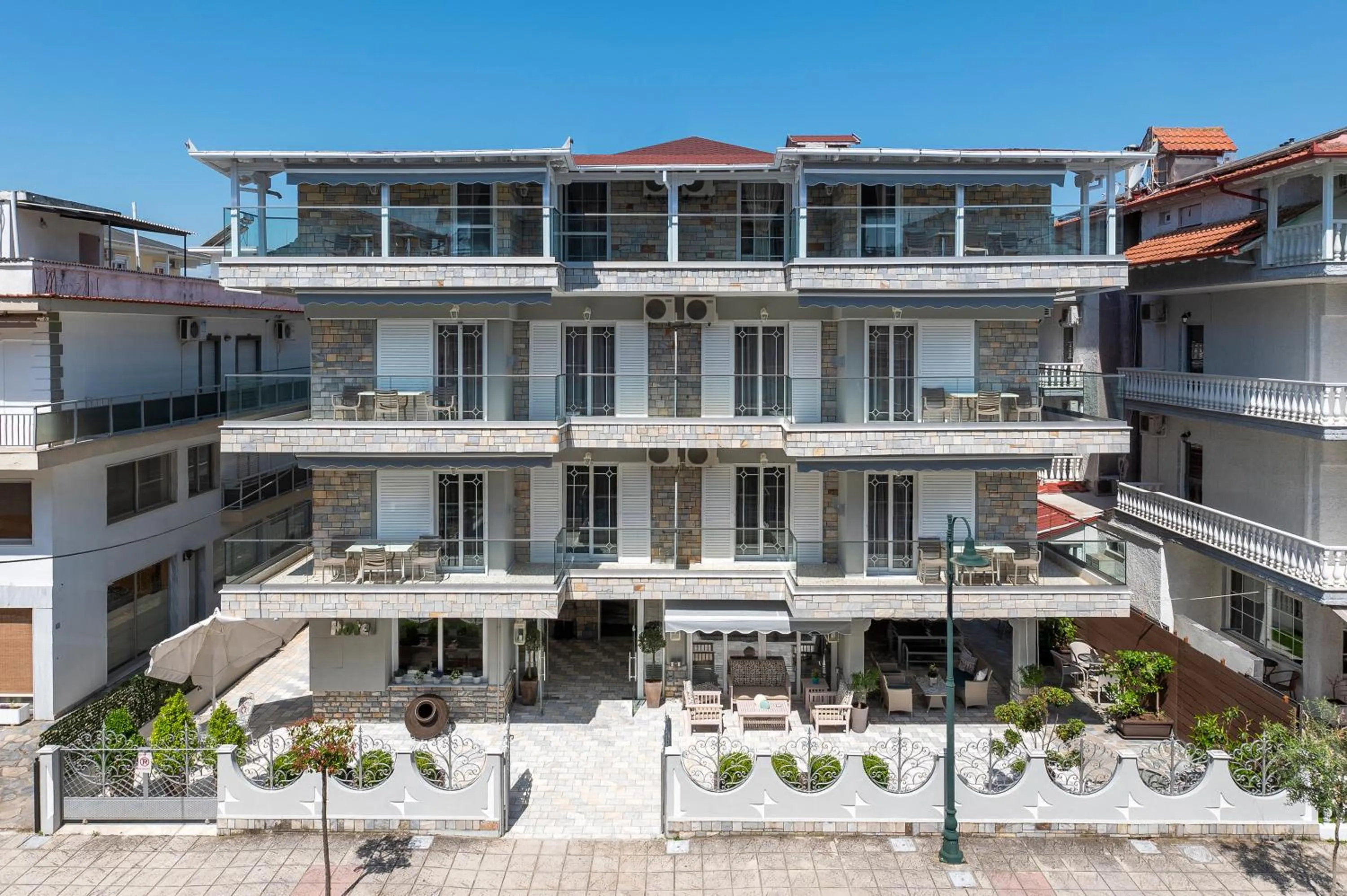 Property building in Ouzas luxury Hotel