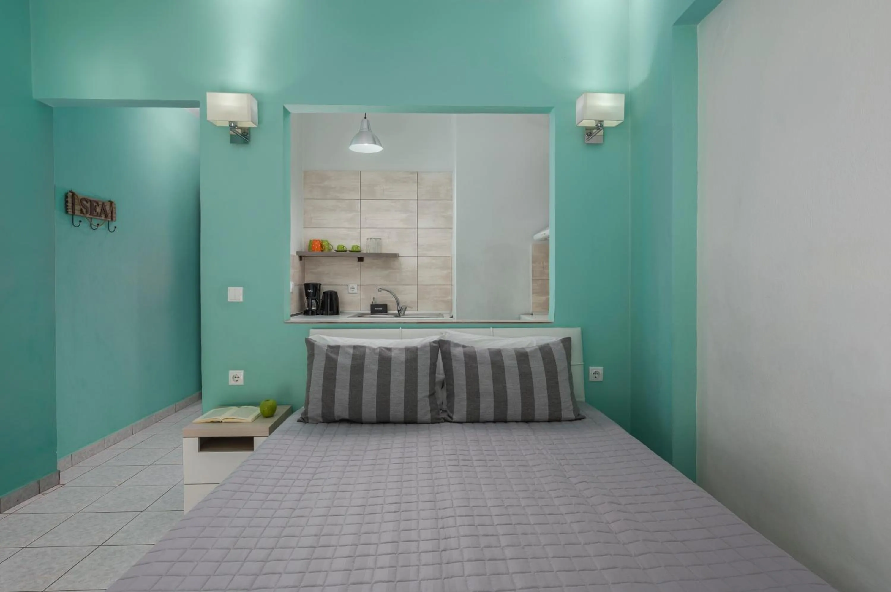 Bed in Ouzas luxury Hotel