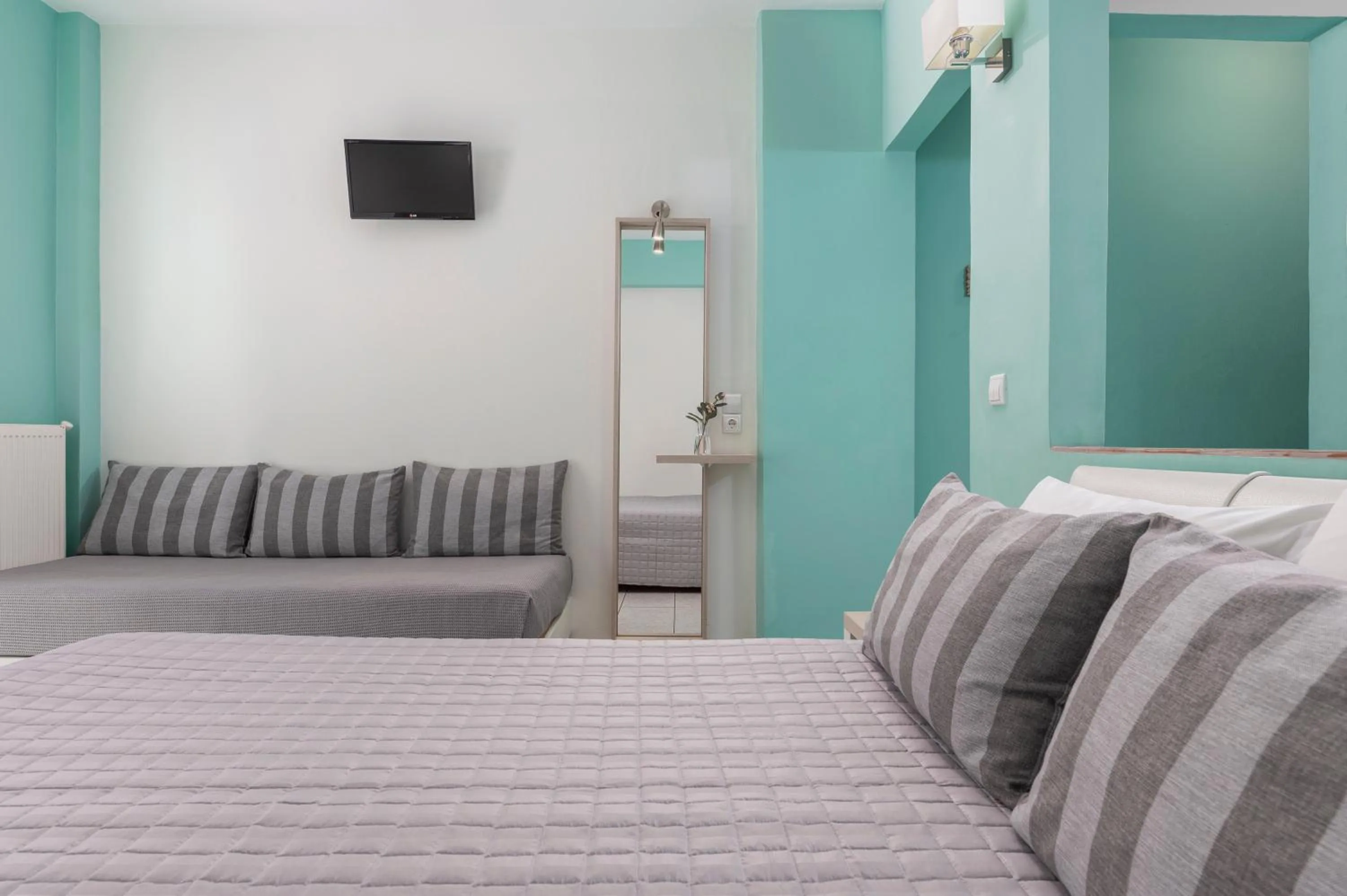 Bed in Ouzas luxury Hotel