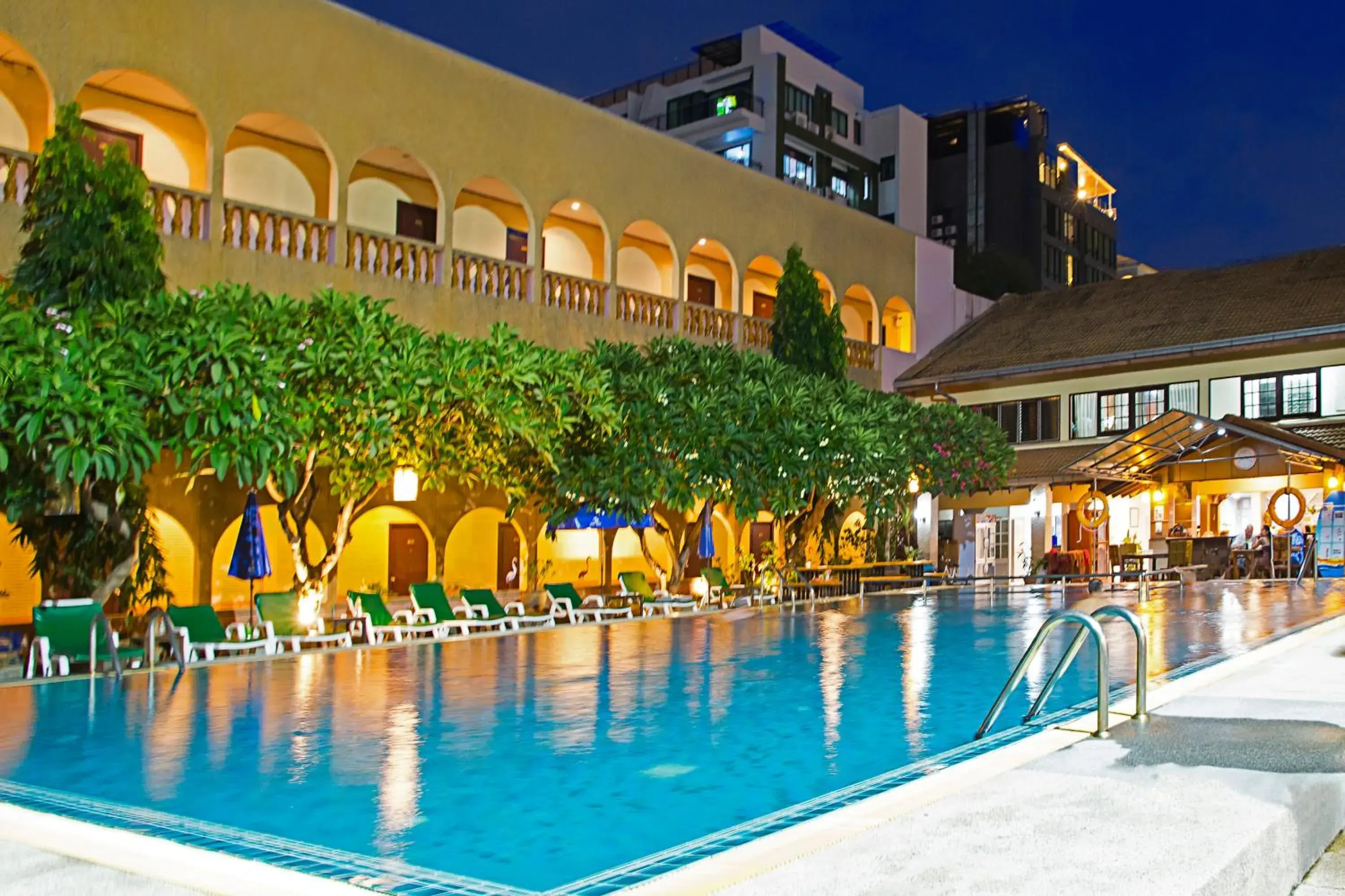 Balcony/Terrace, Swimming Pool in Capital O 75395 Sabai Lodge - SHA Extra Plus