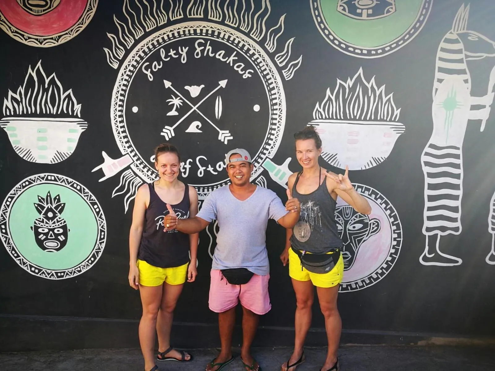 group of guests in Salty Shakas Bamboo Stay Canggu