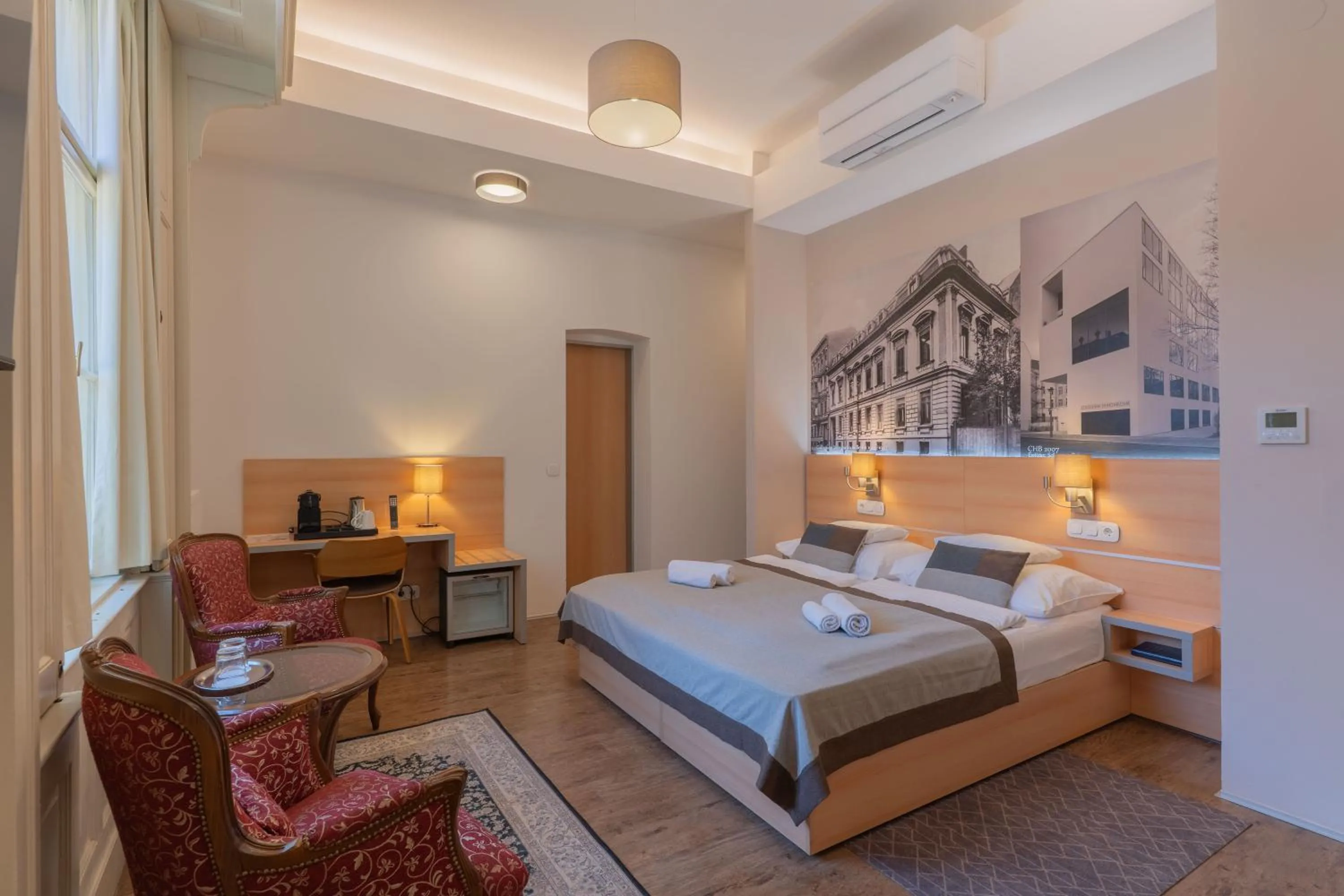 Bed in Klebelsberg Kastély Budapest