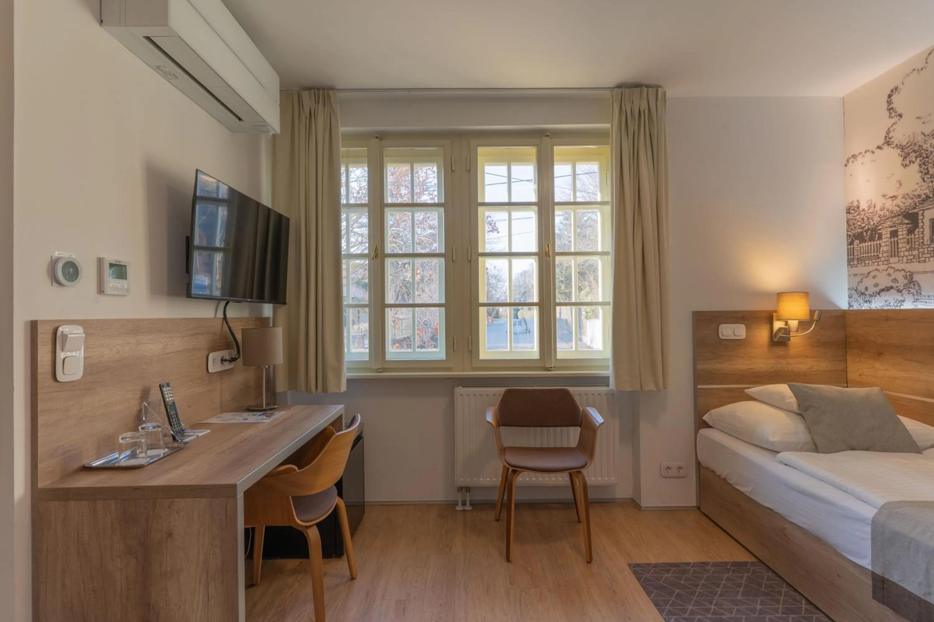 Bed in Klebelsberg Kastély Budapest