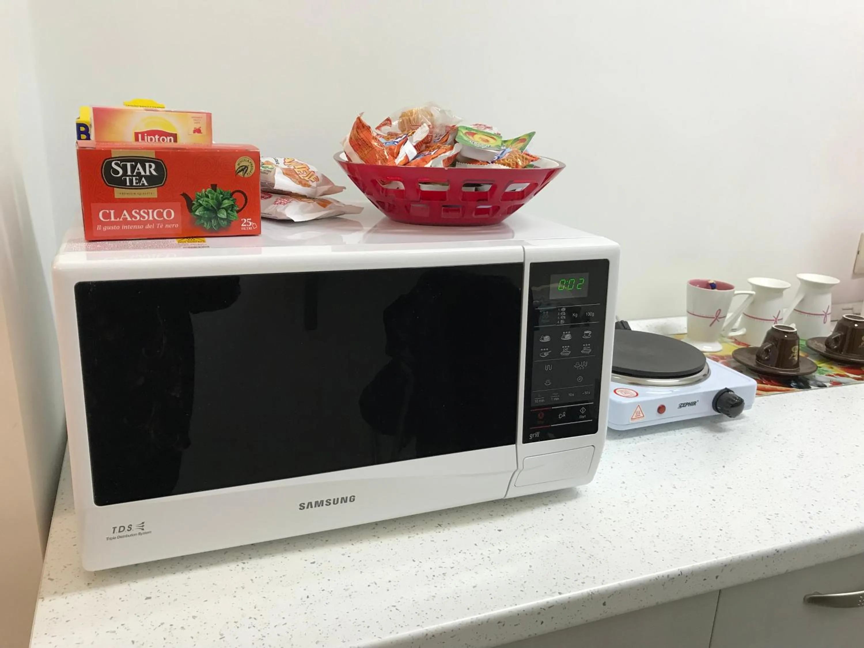 Communal kitchen in Good Night Moon B&B