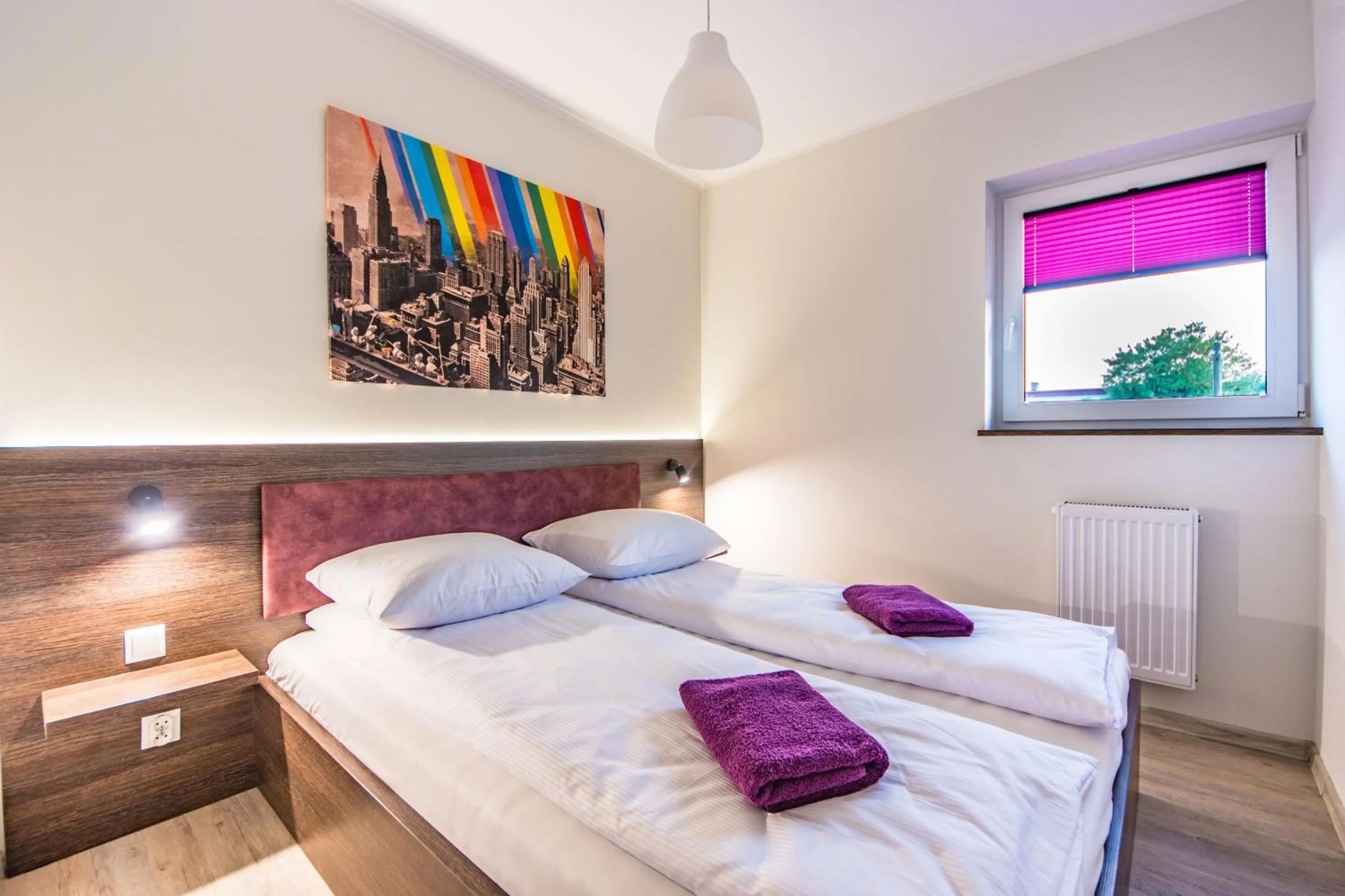 Bed in Dobre smaki at Wczasowa8 sea resort