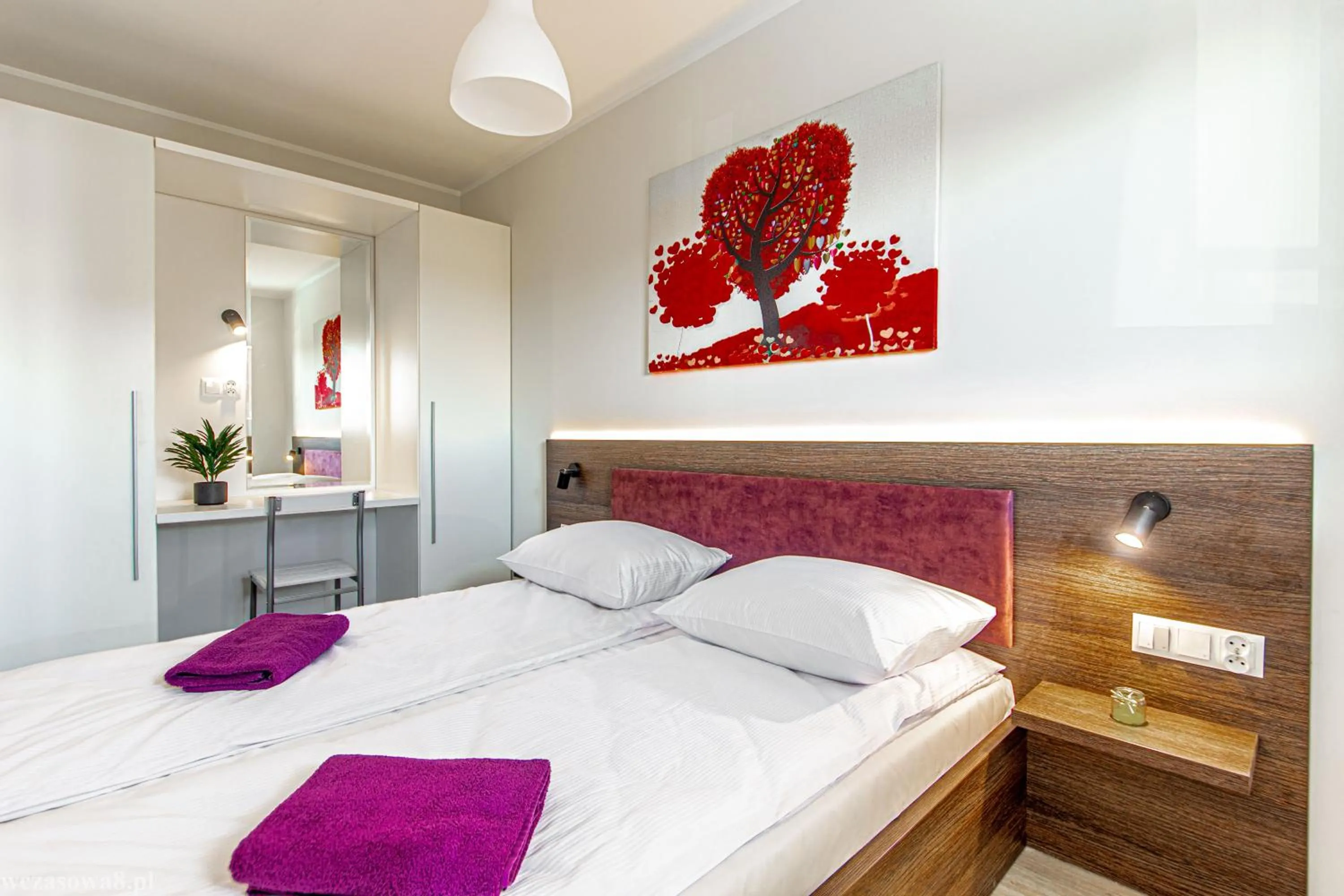 Bed in Dobre smaki at Wczasowa8 sea resort