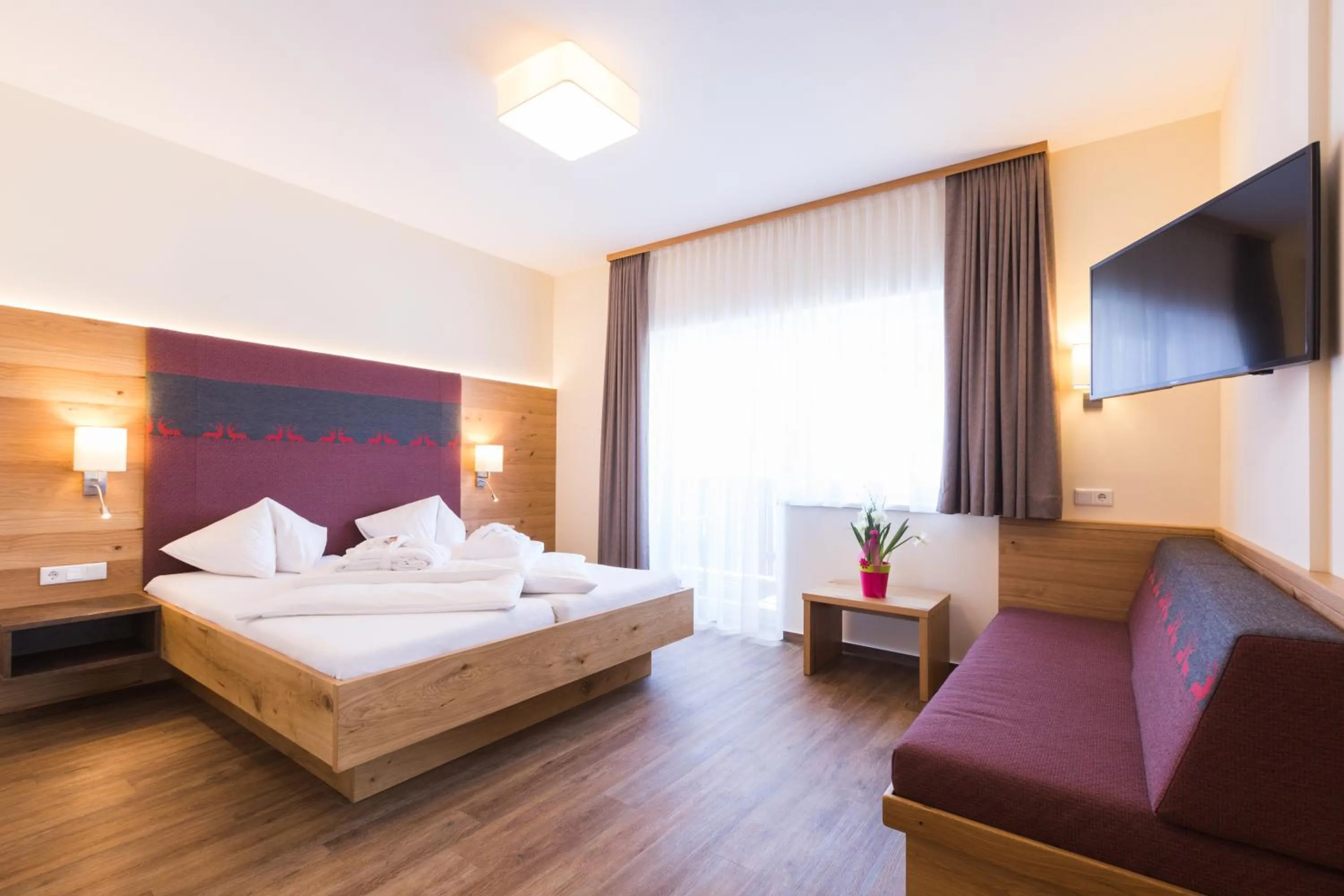 Bed in Panoramahotel Gürtl