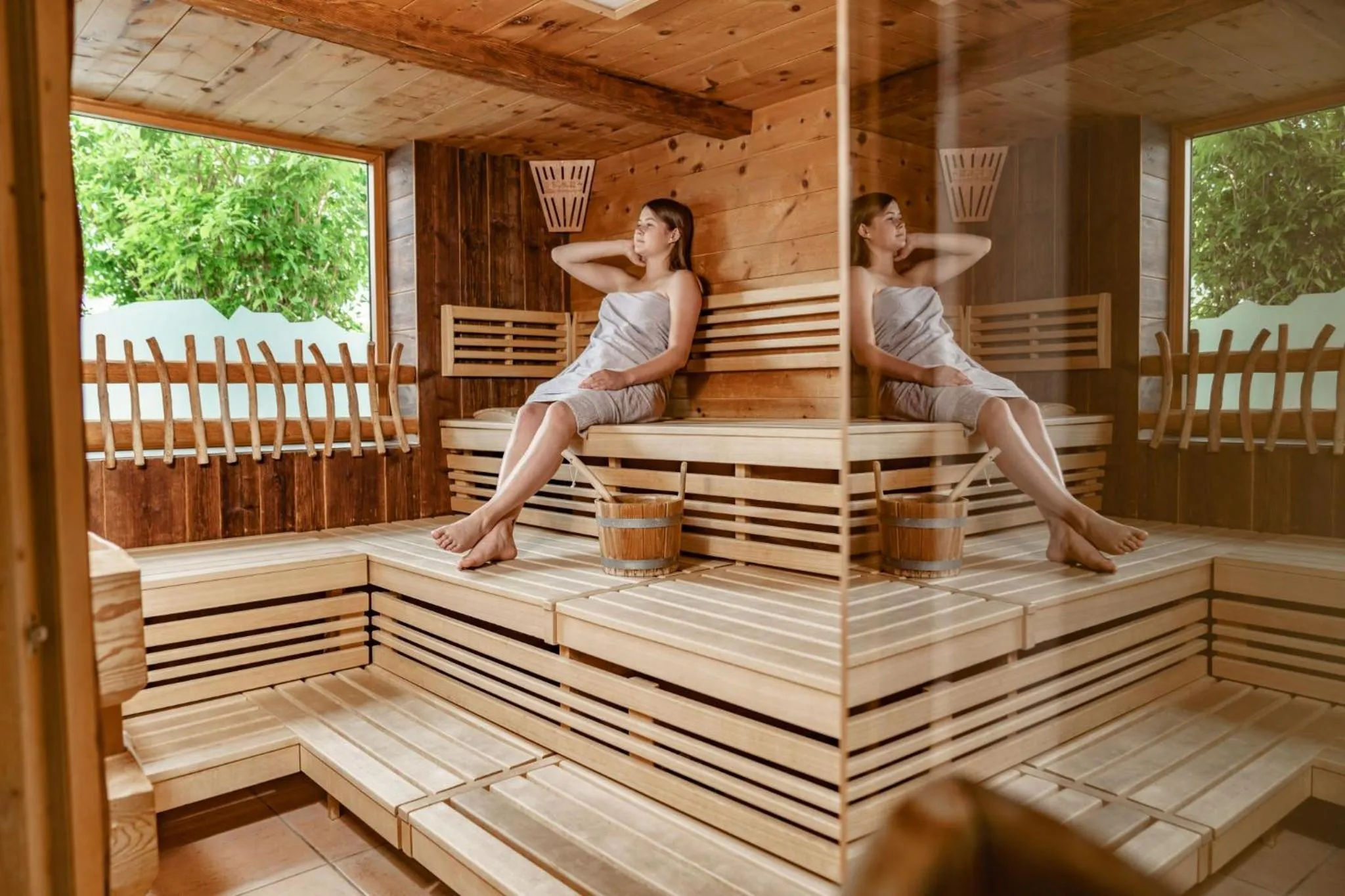 Sauna in Panoramahotel Gürtl