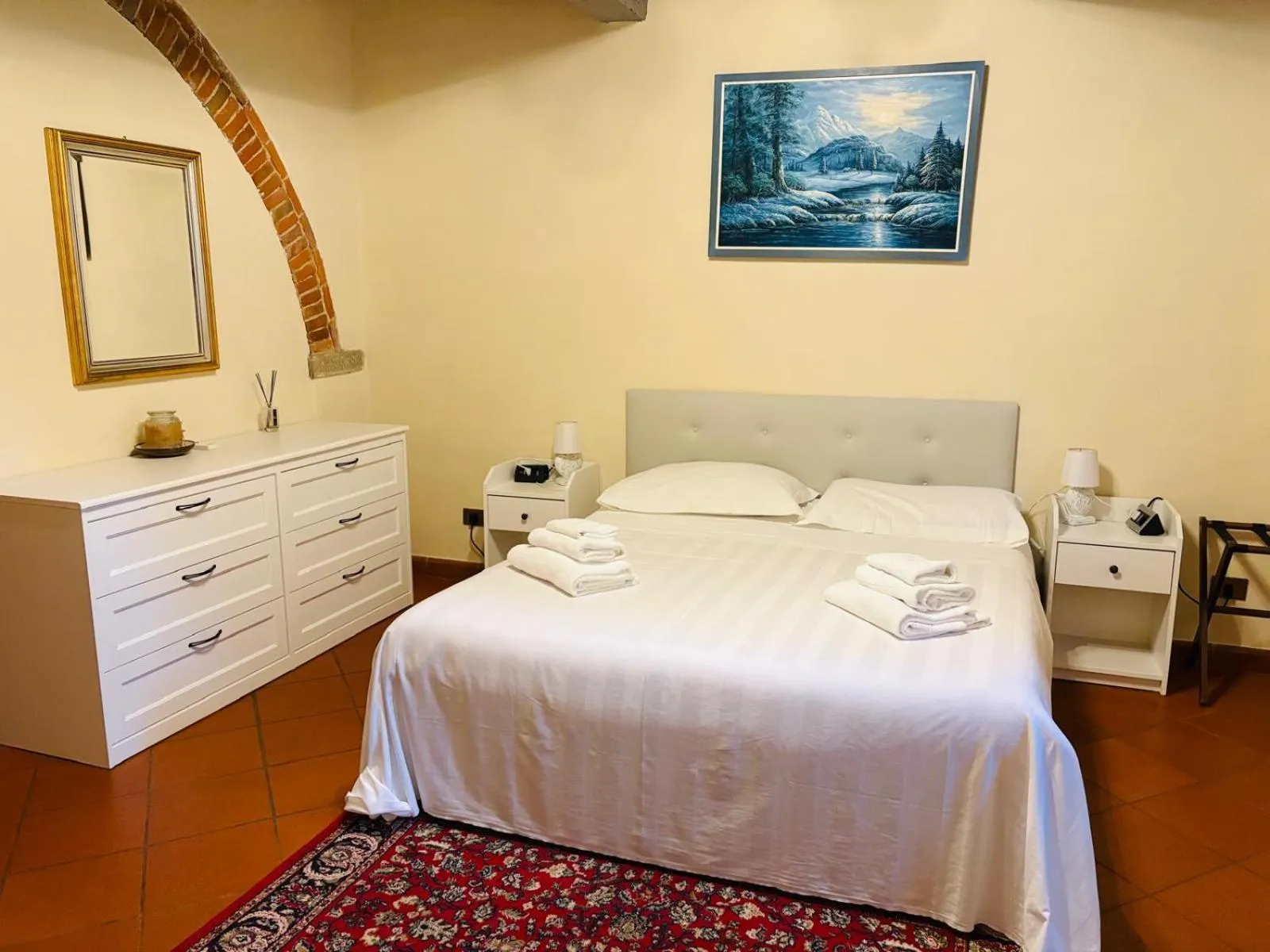 Bedroom, Bed in Villa Schiatti