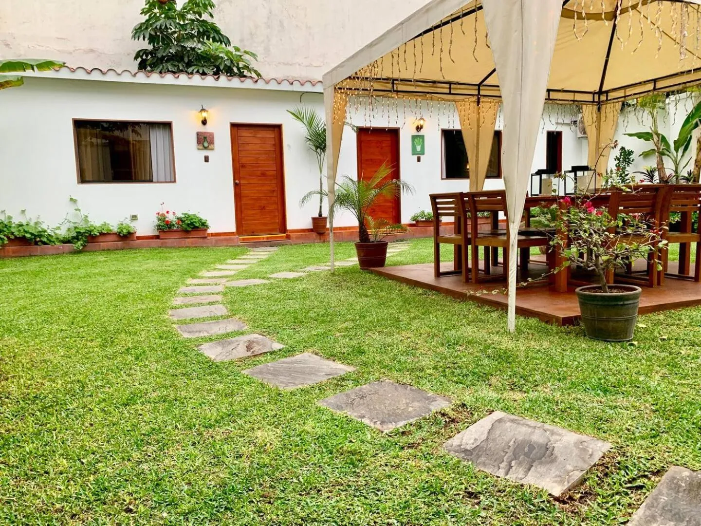 Patio in Casa Bella Boutique Hotel San Isidro