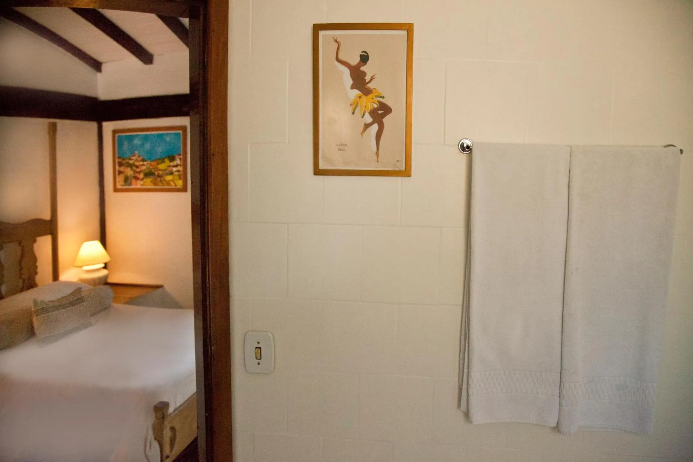 Bed in Pousada Vila do Mar