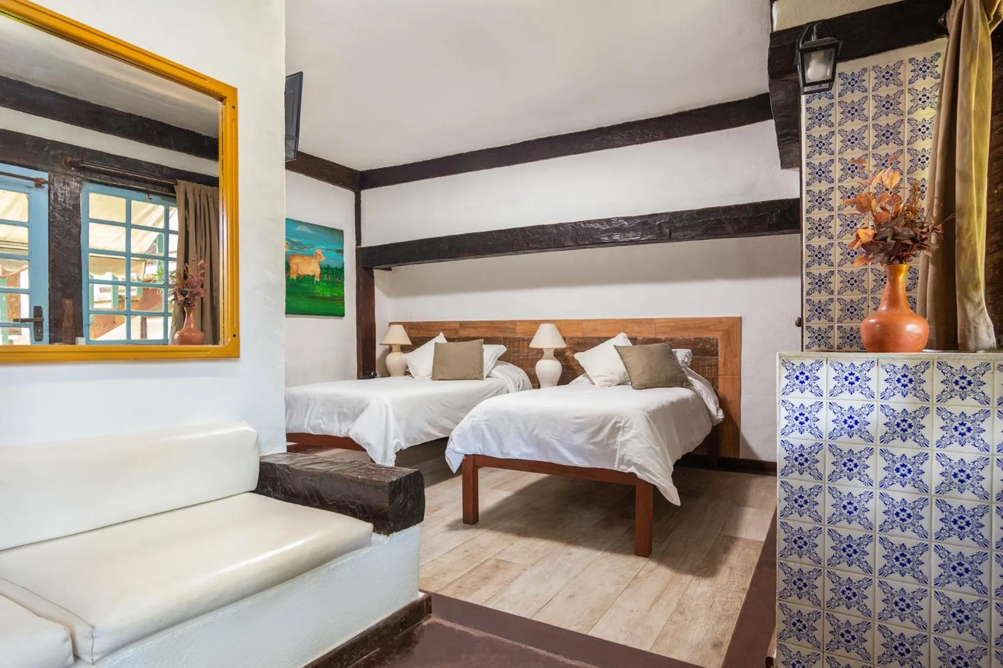 Bed in Pousada Vila do Mar