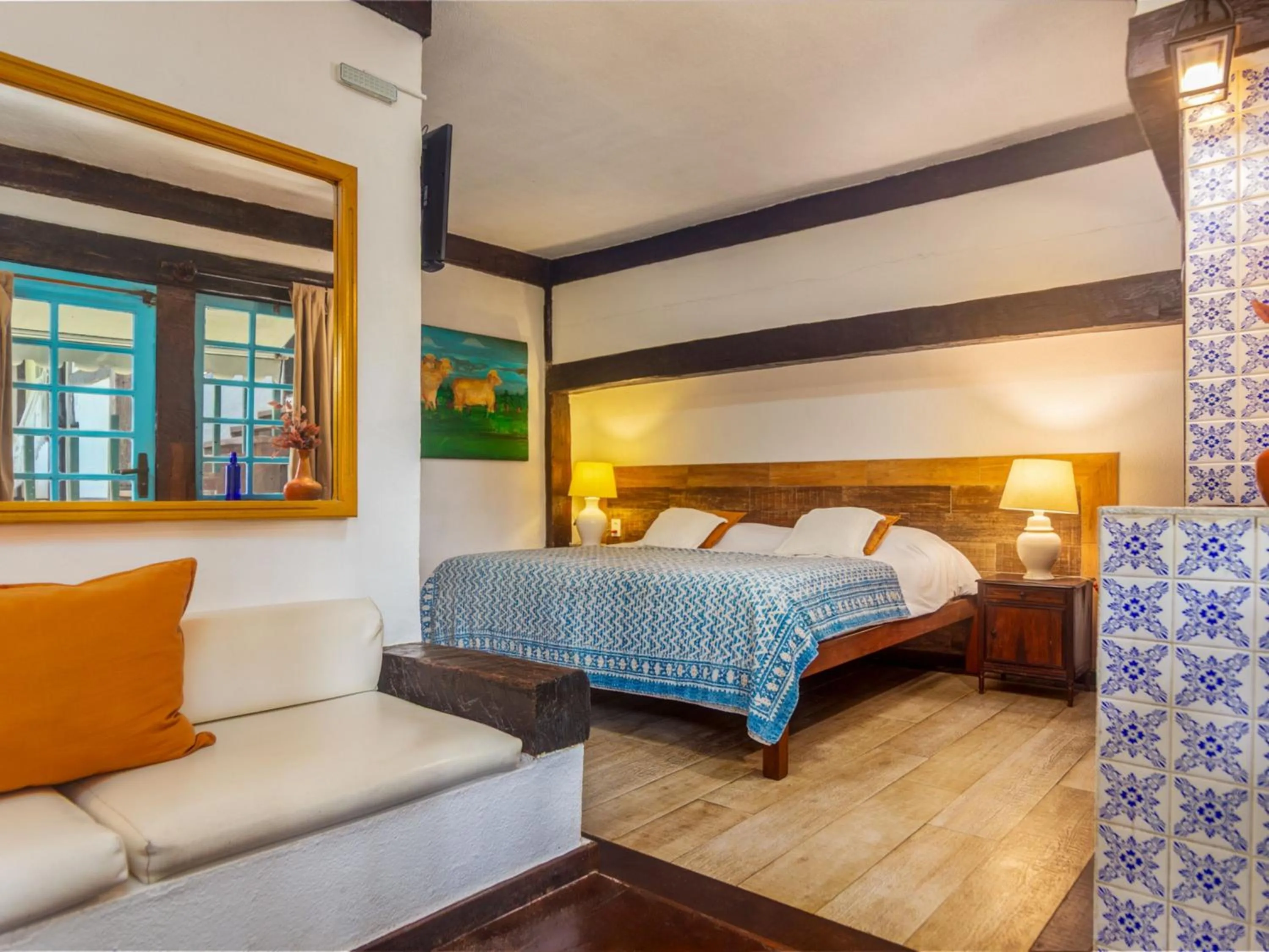 Bed in Pousada Vila do Mar