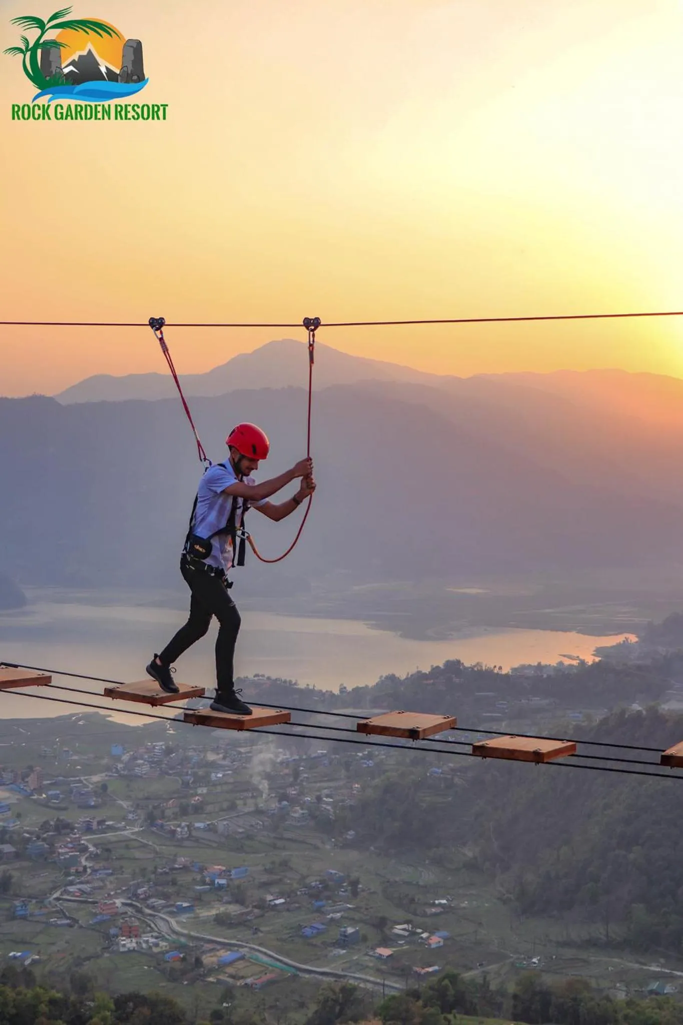 Bird's eye view in Rock Garden Resort