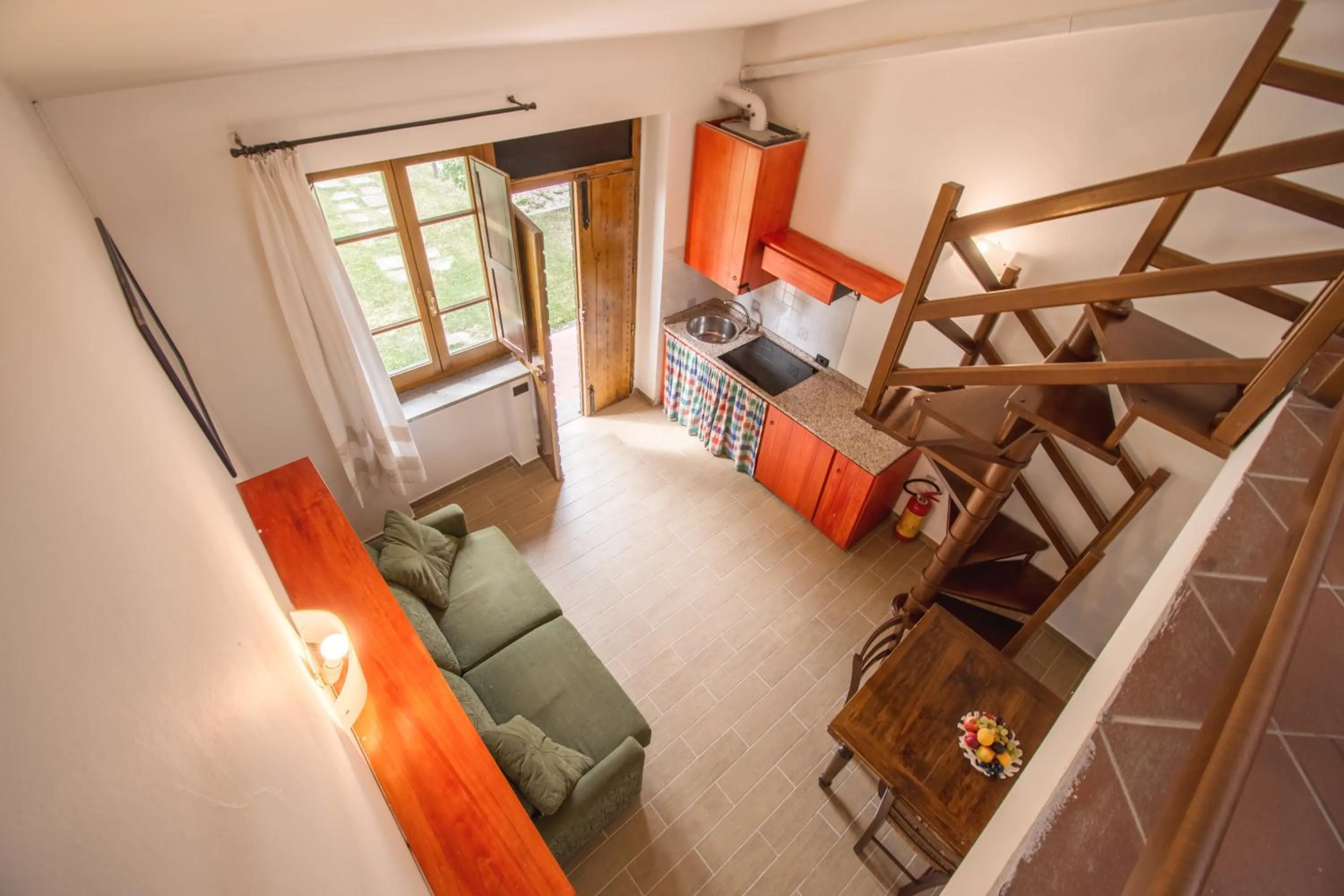 Kitchen or kitchenette, Bed in Casa Vacanze Vecchio Granaio