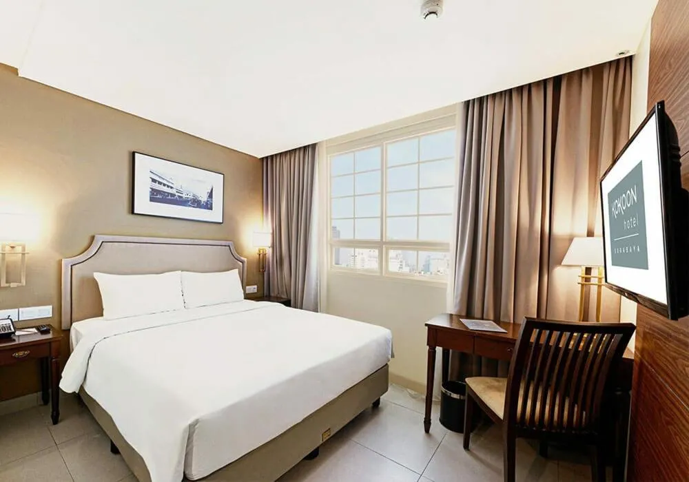Bed in Kokoon Hotel Surabaya