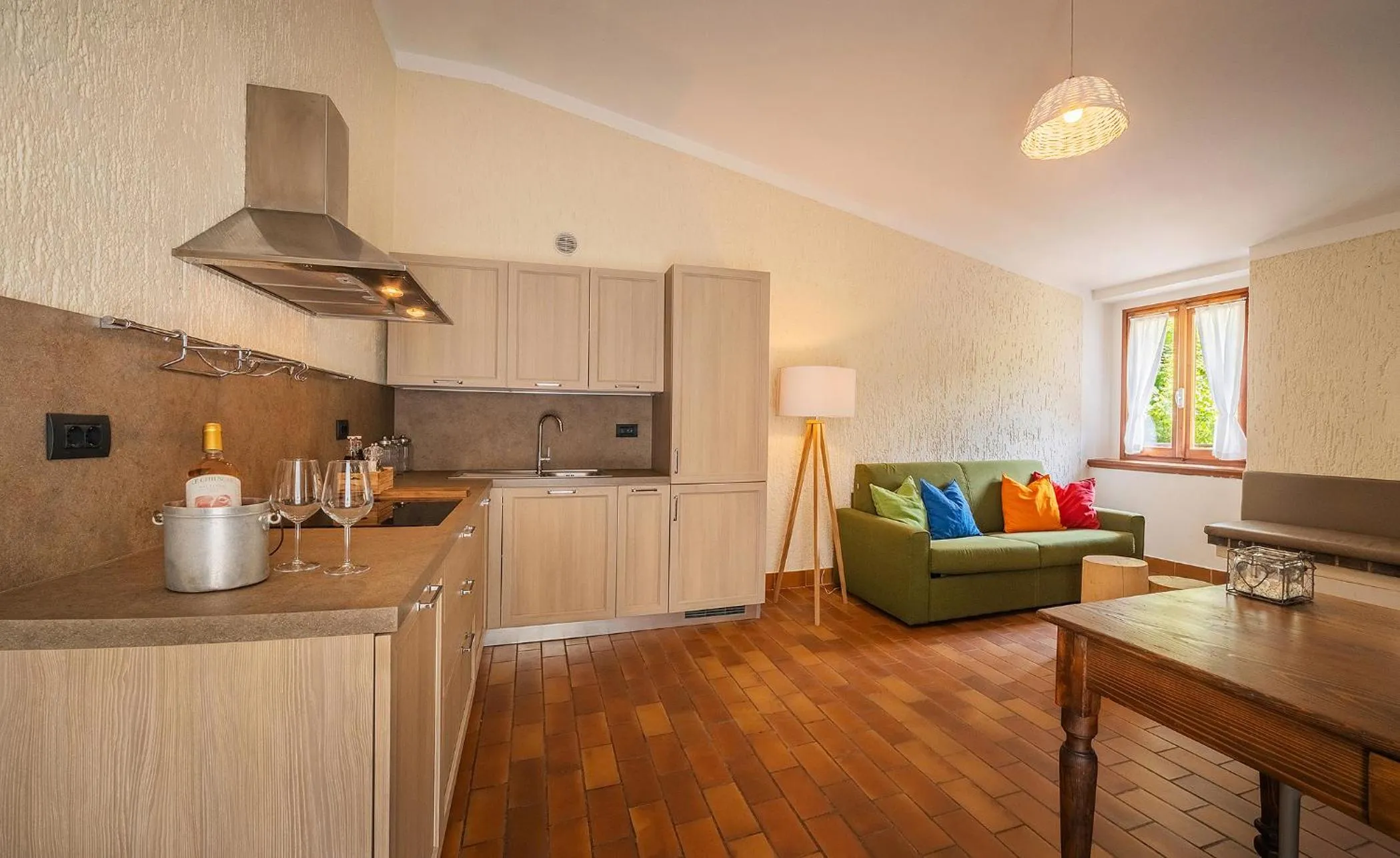 Kitchen or kitchenette in La Fontanina