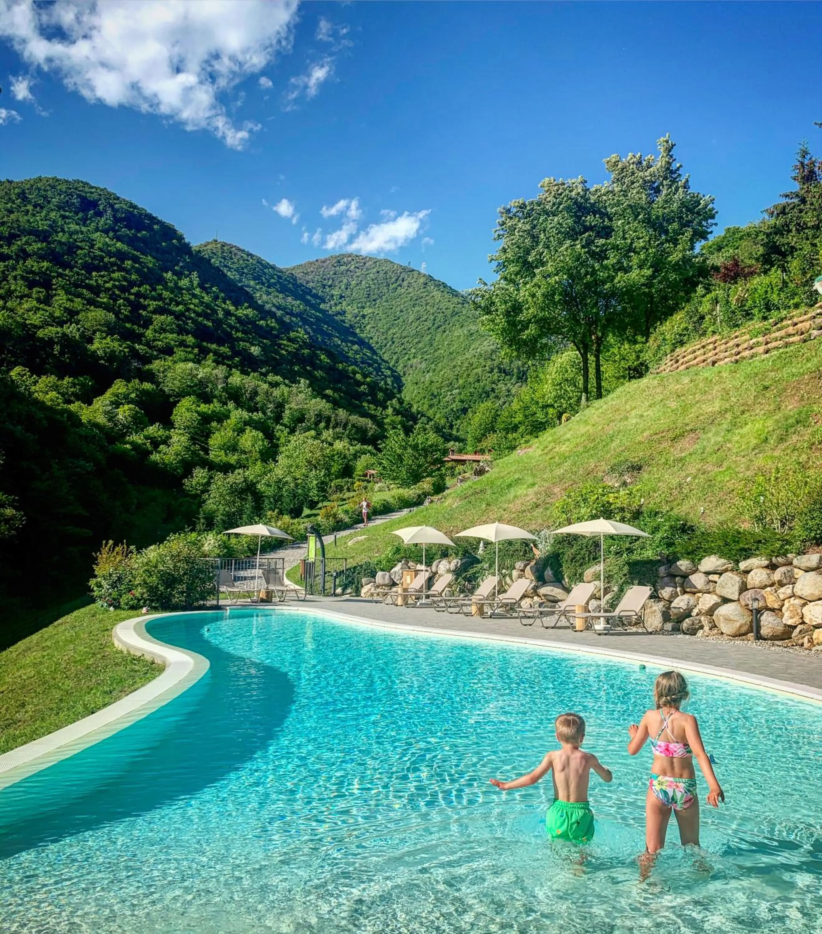 Swimming pool in La Fontanina