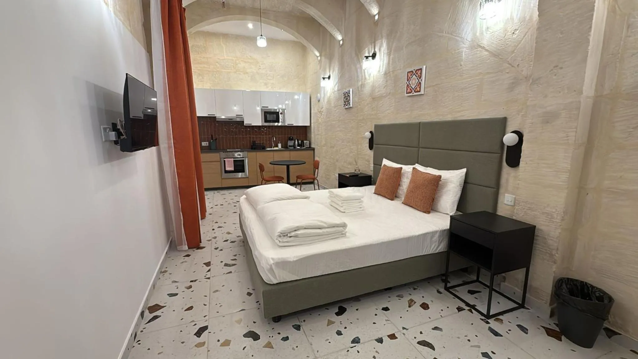 Bed in Vallettastay Classic Apartments