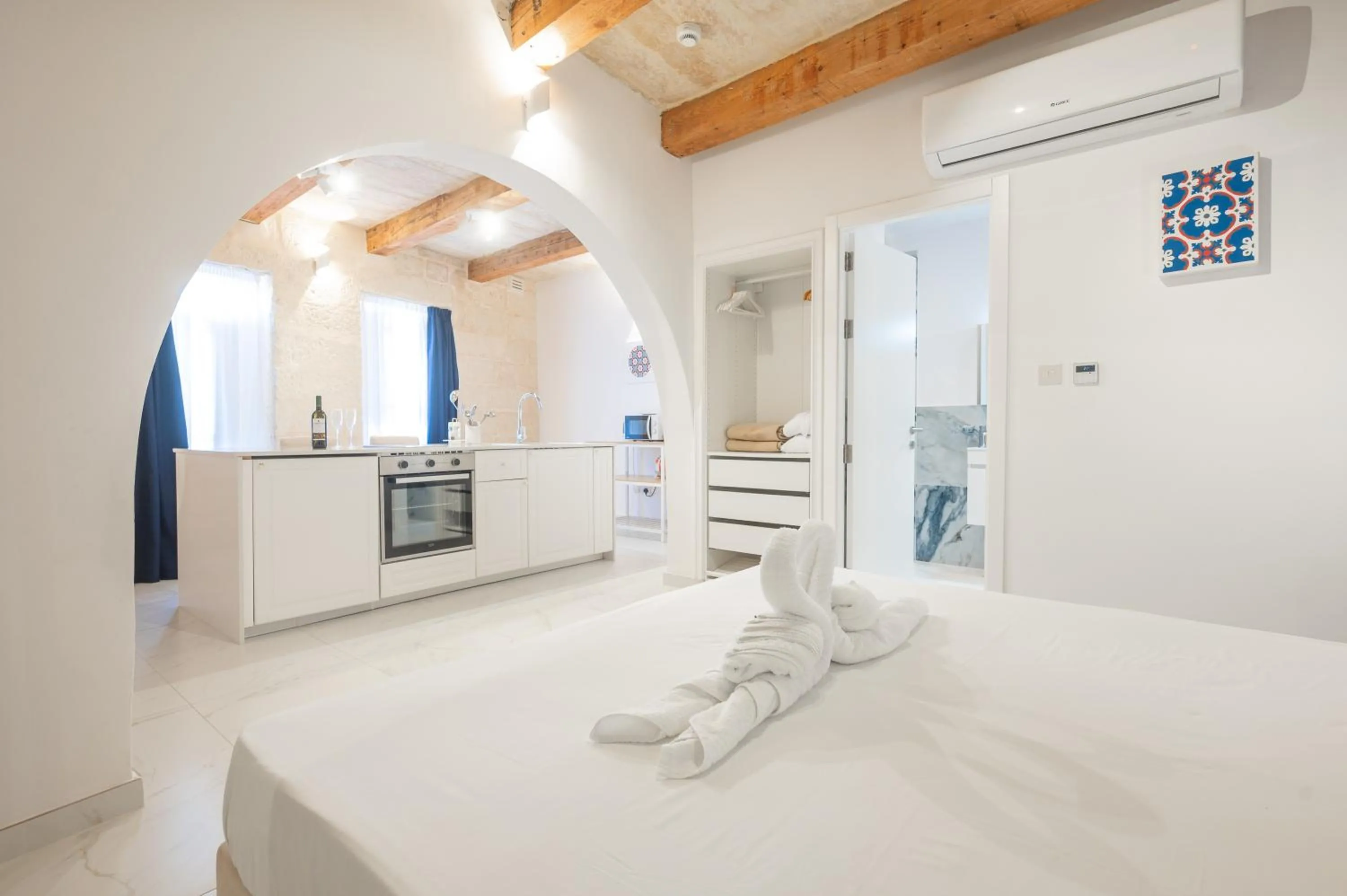 Bed in Vallettastay Classic Apartments