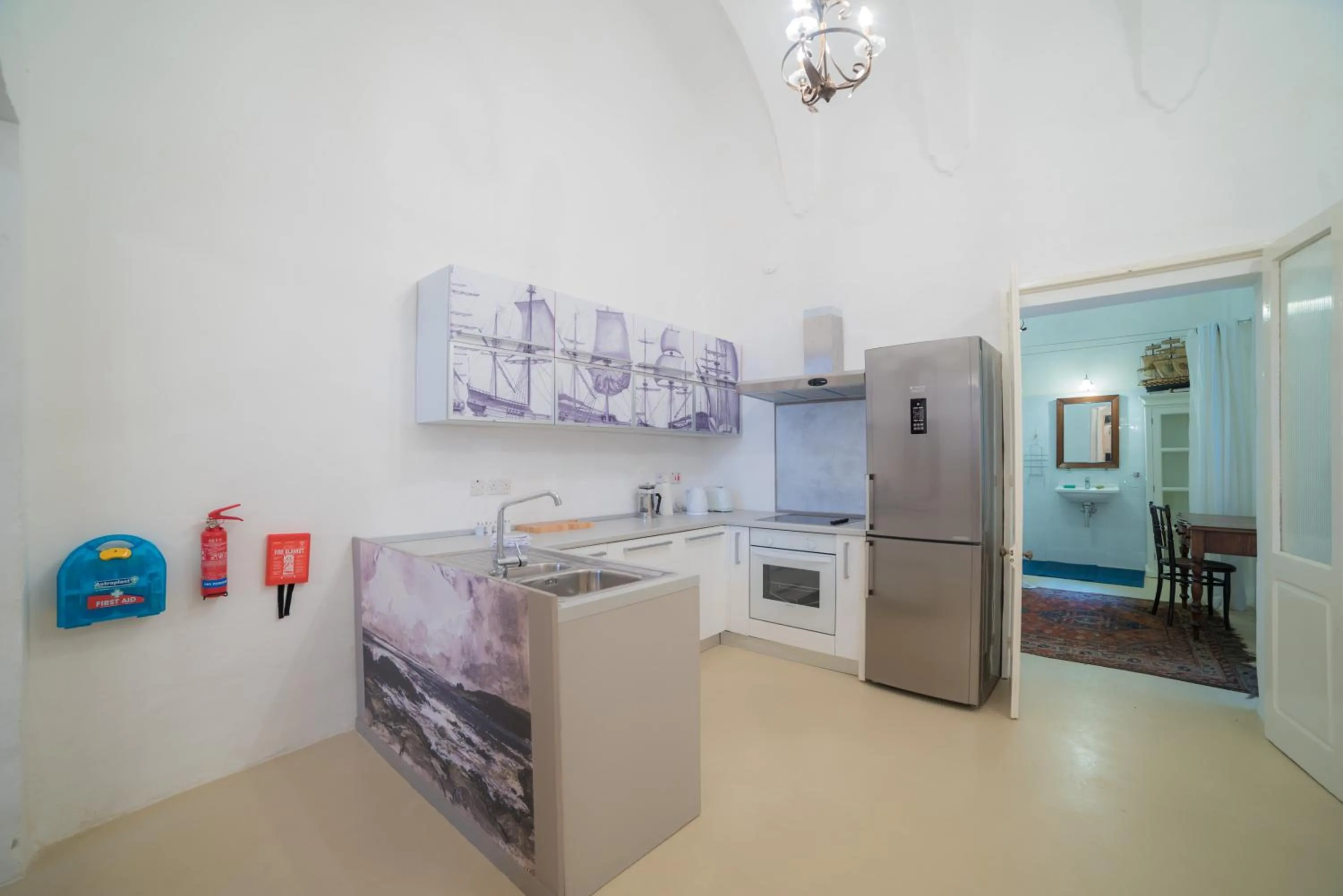 Kitchen or kitchenette in Vallettastay Classic Apartments