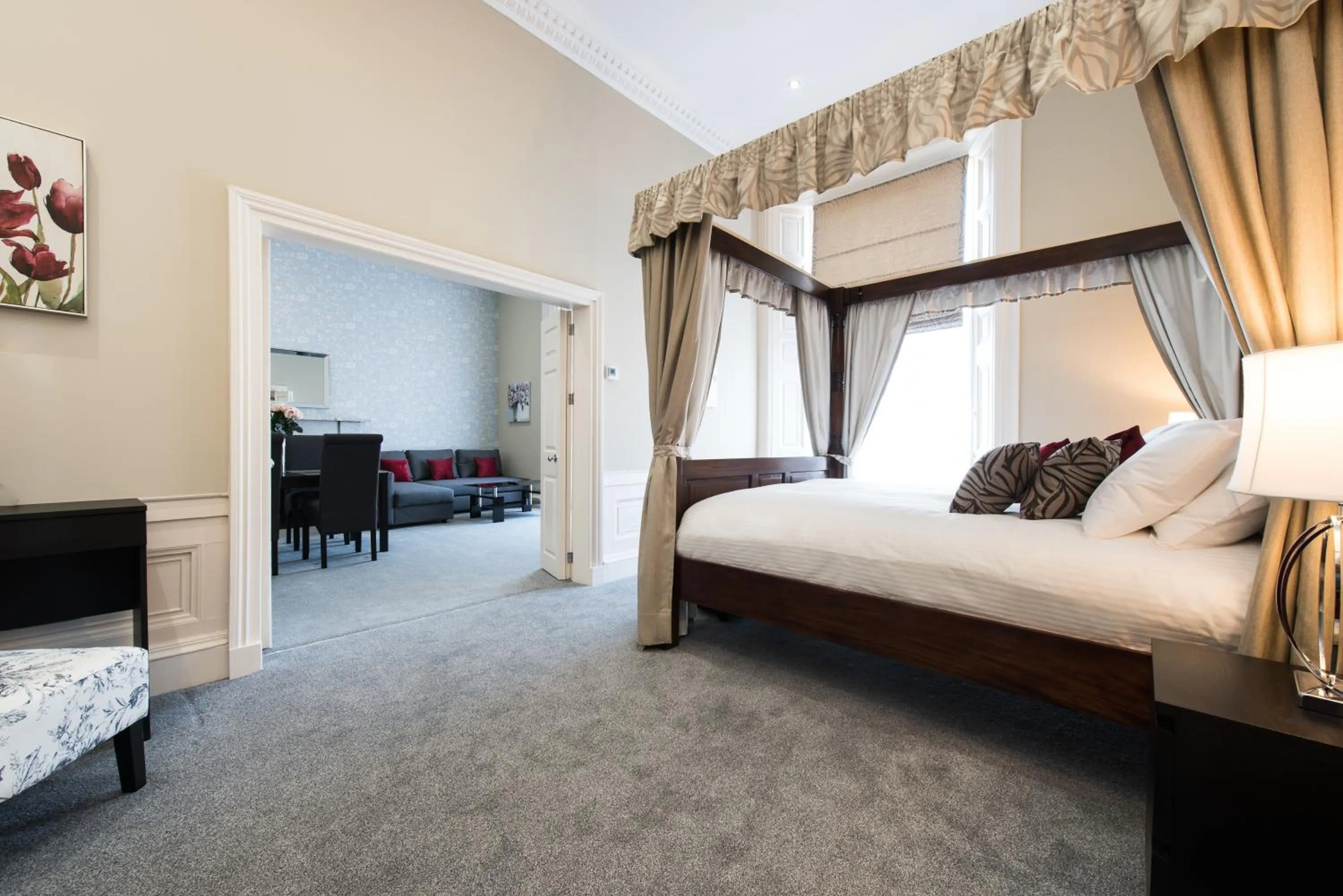 Bed in Royal Princes Suites