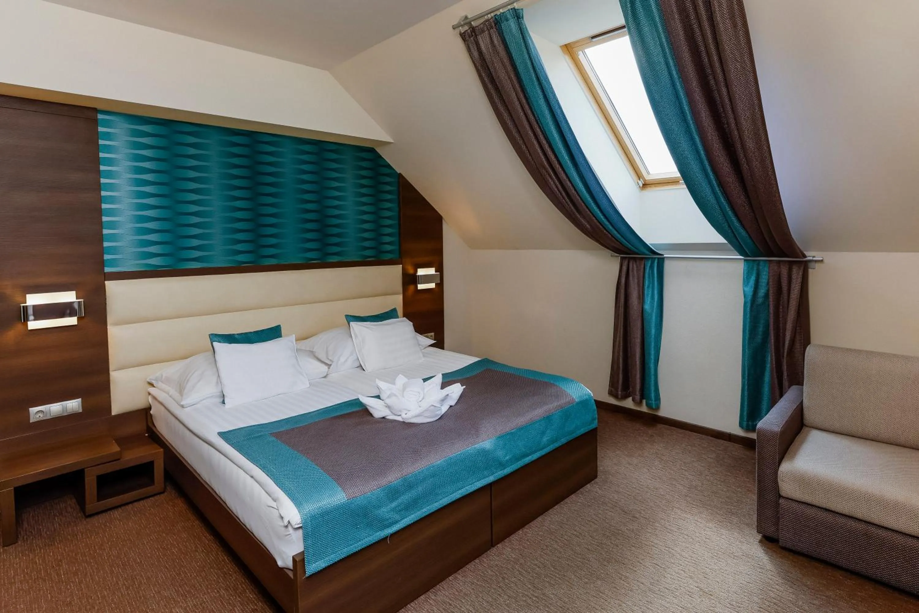 Bed in Hotel Villa Völgy Wellness & Konferencia