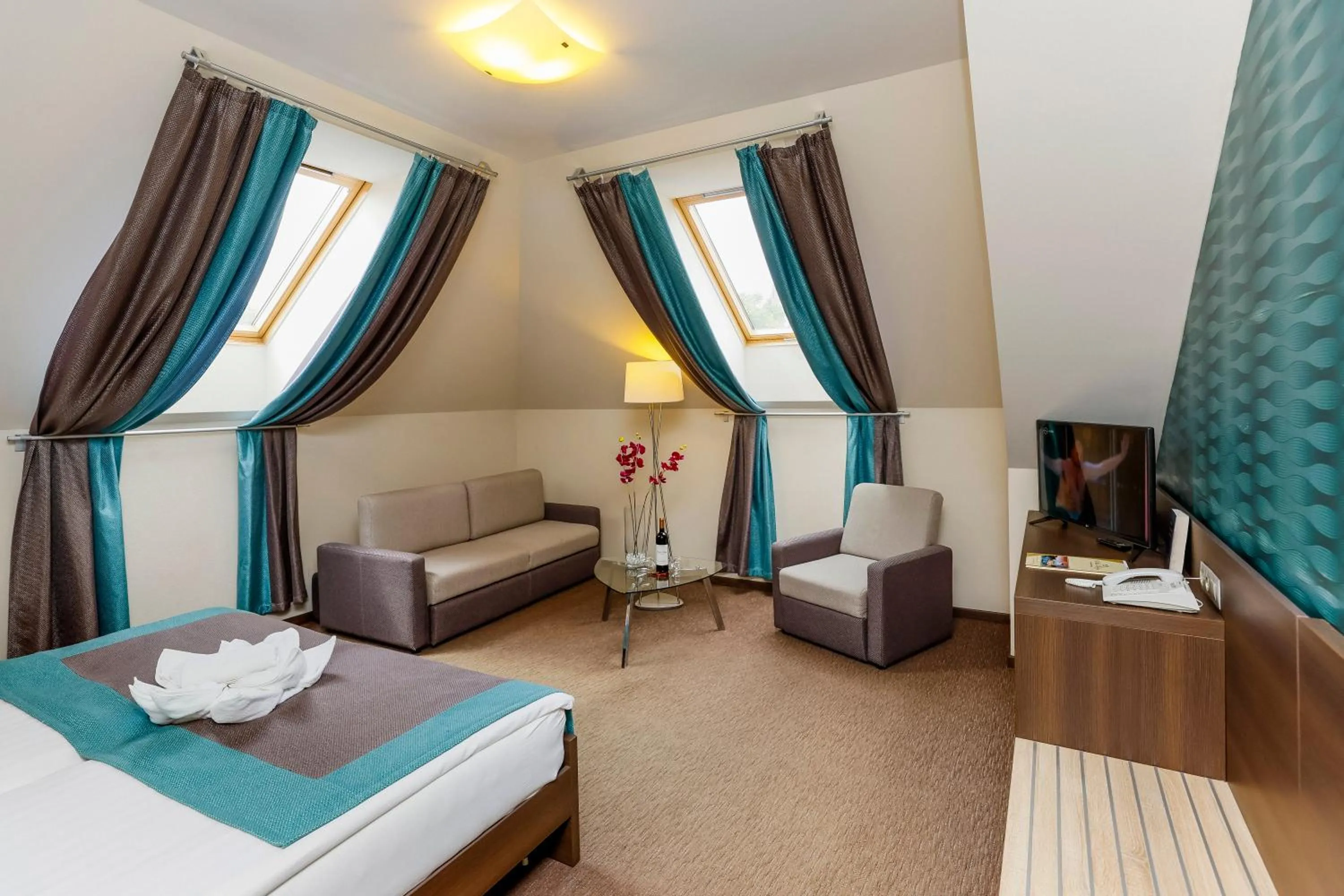 Bed in Hotel Villa Völgy Wellness & Konferencia