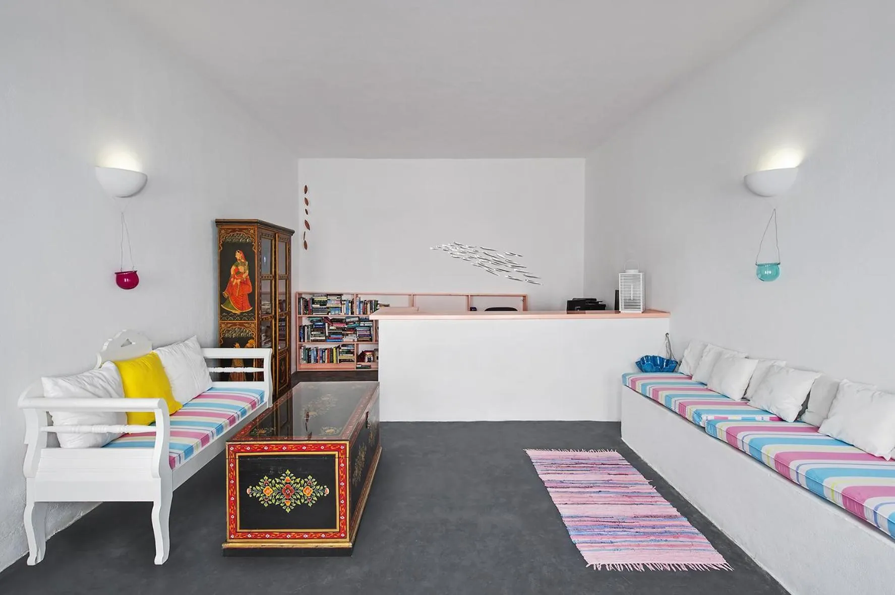 Lobby or reception in Nissia Beach Apartments & Suites