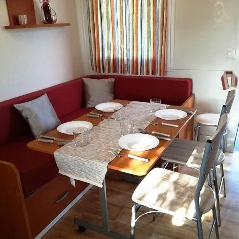 Dining area in Petra's garden