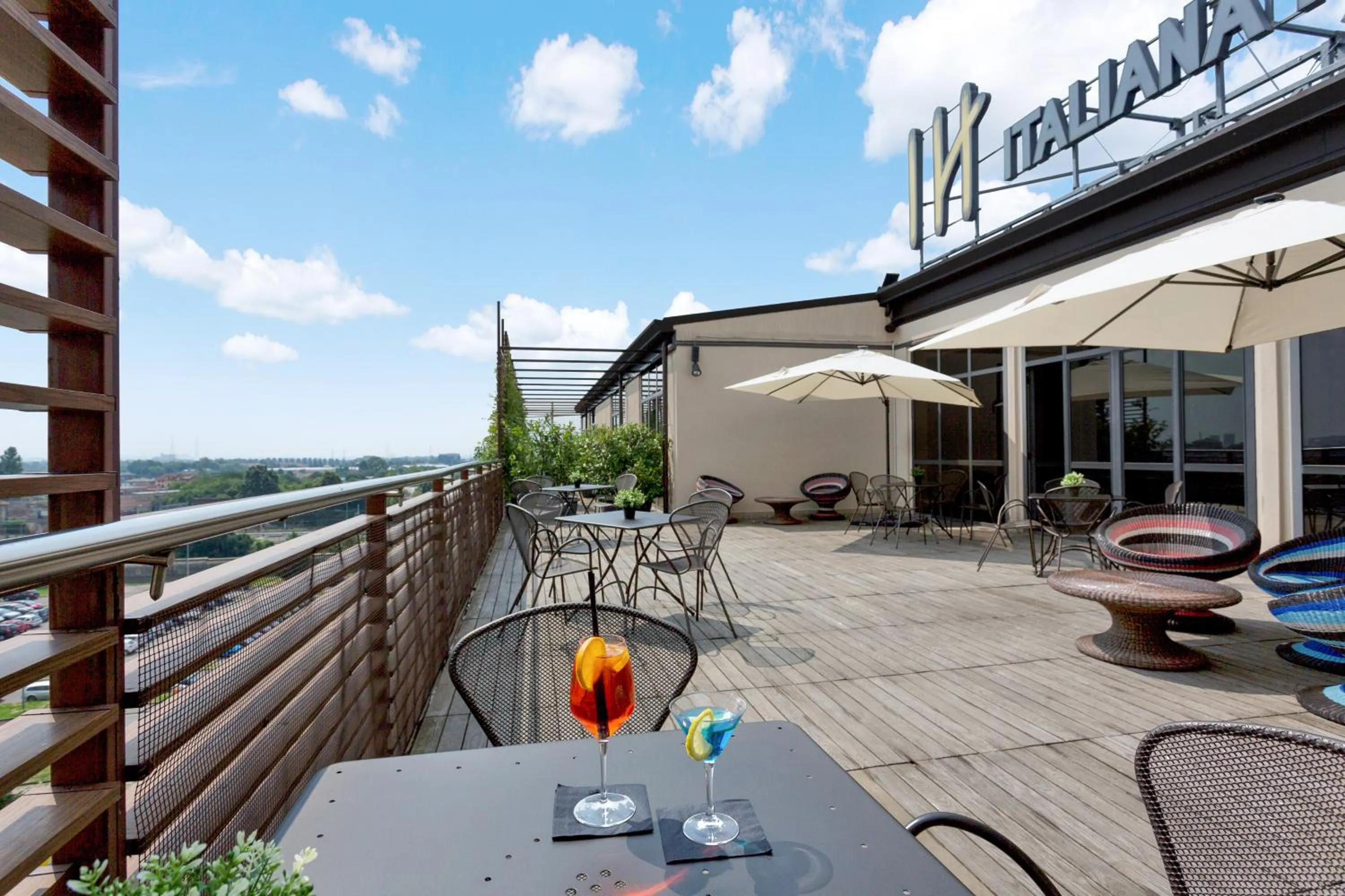 Balcony/Terrace in Italiana Hotels Milan Rho Fair