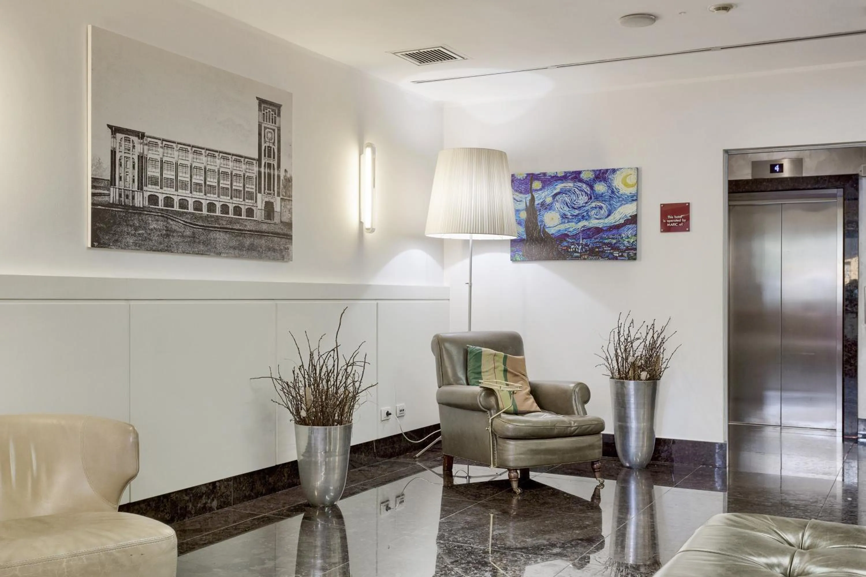 Lobby or reception in Italiana Hotels Milan Rho Fair