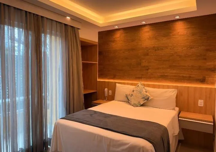 Bed in Hotel Pousada Casacolina