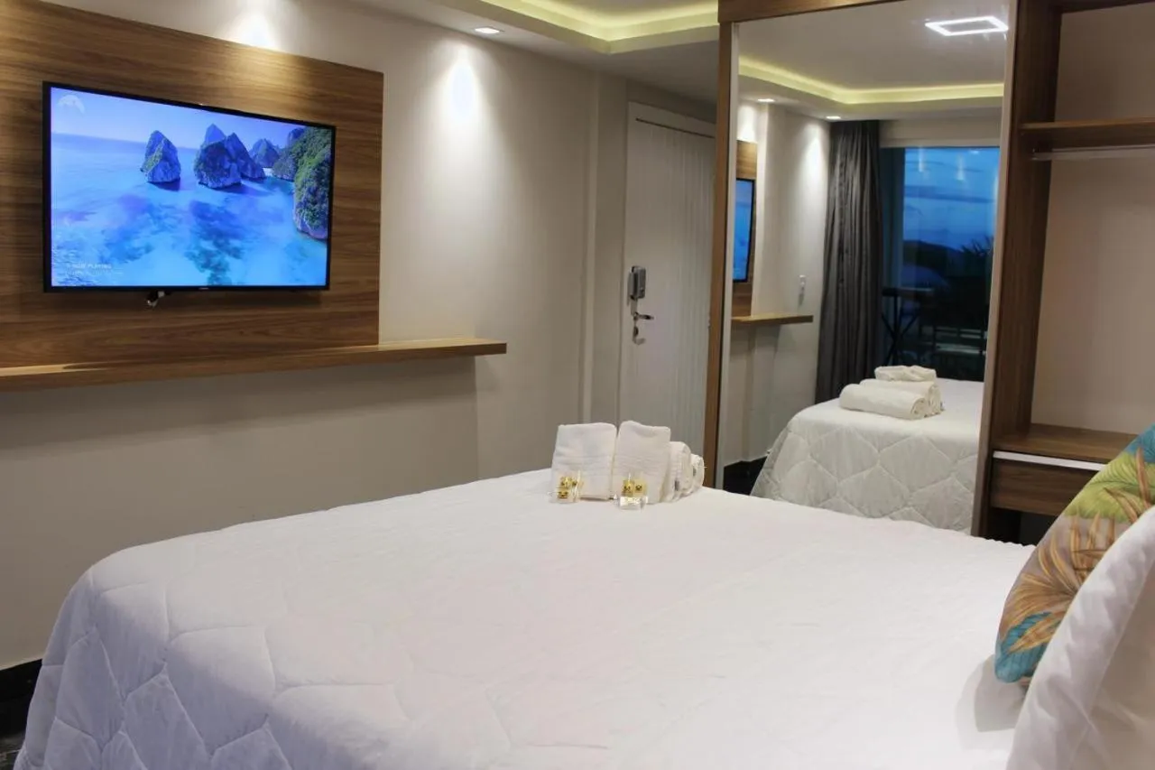 Bed in Hotel Pousada Casacolina