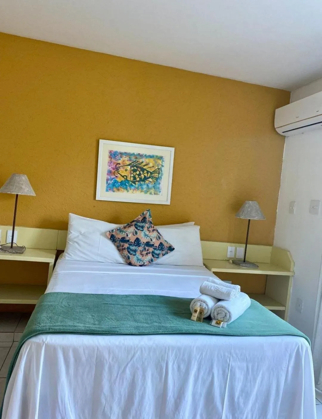 Bed in Hotel Pousada Casacolina