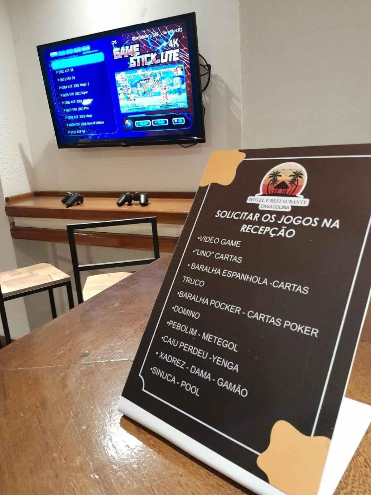 Game Room in Hotel Pousada Casacolina