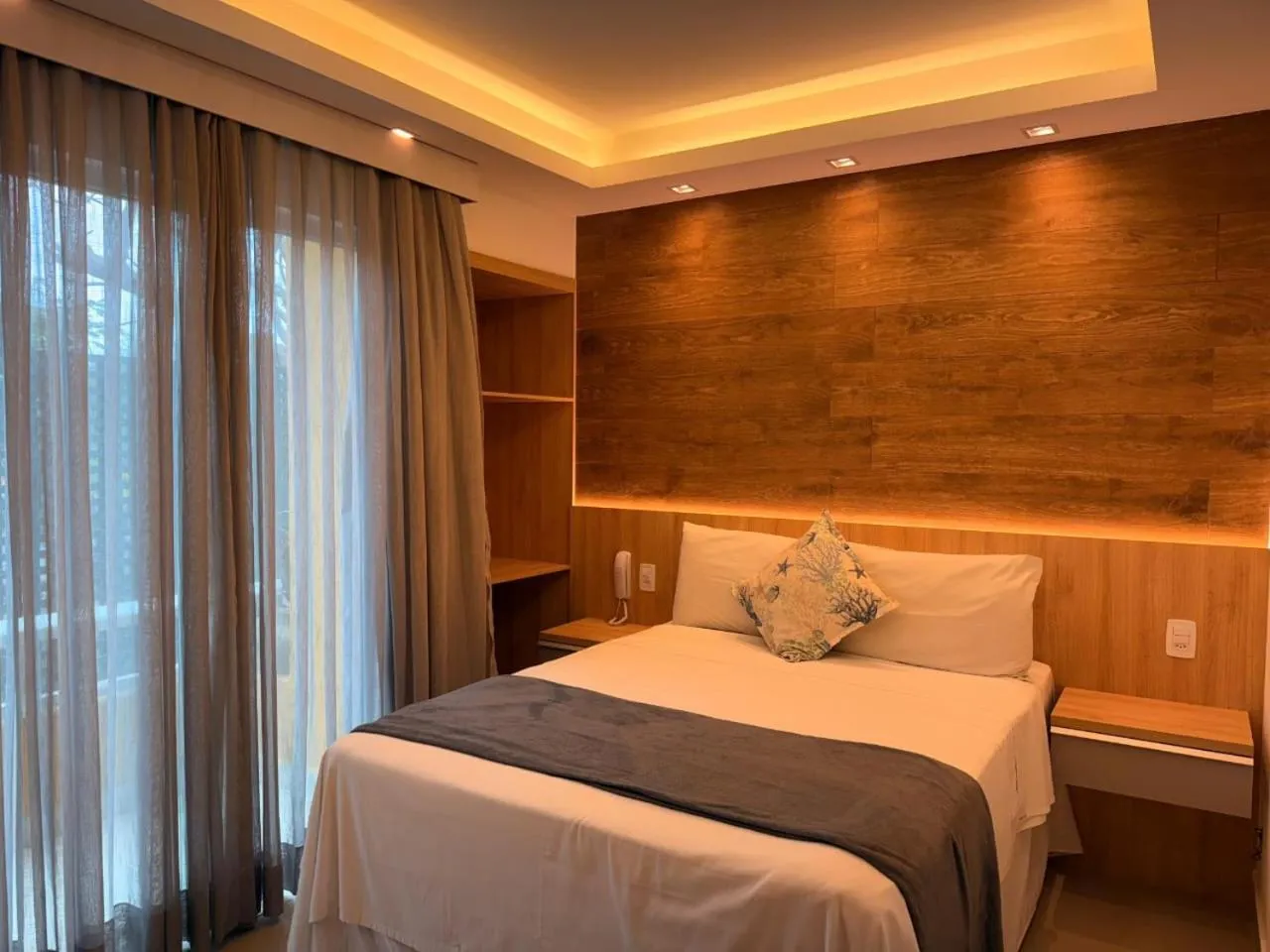 Bed in Hotel Pousada Casacolina