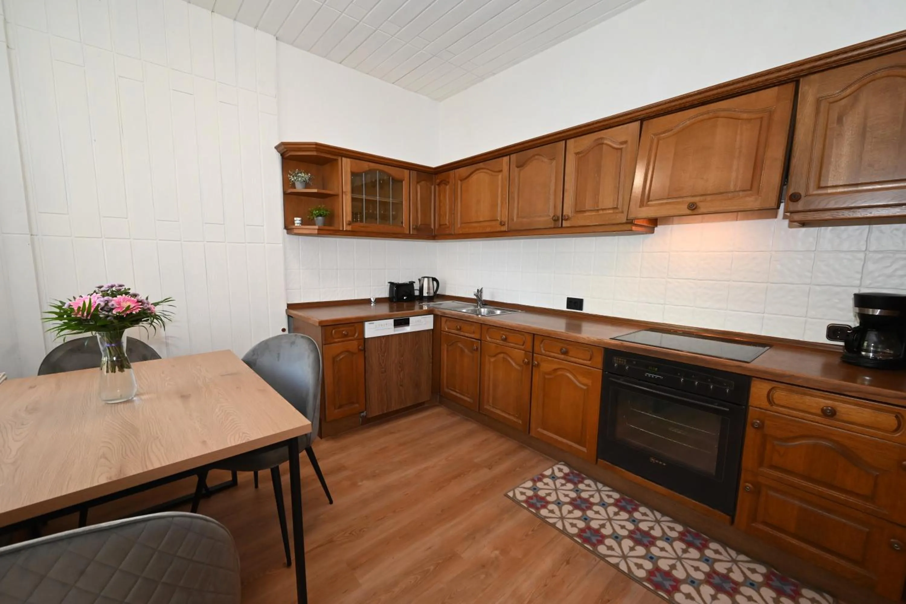 Kitchen or kitchenette in Strandhotel Salty