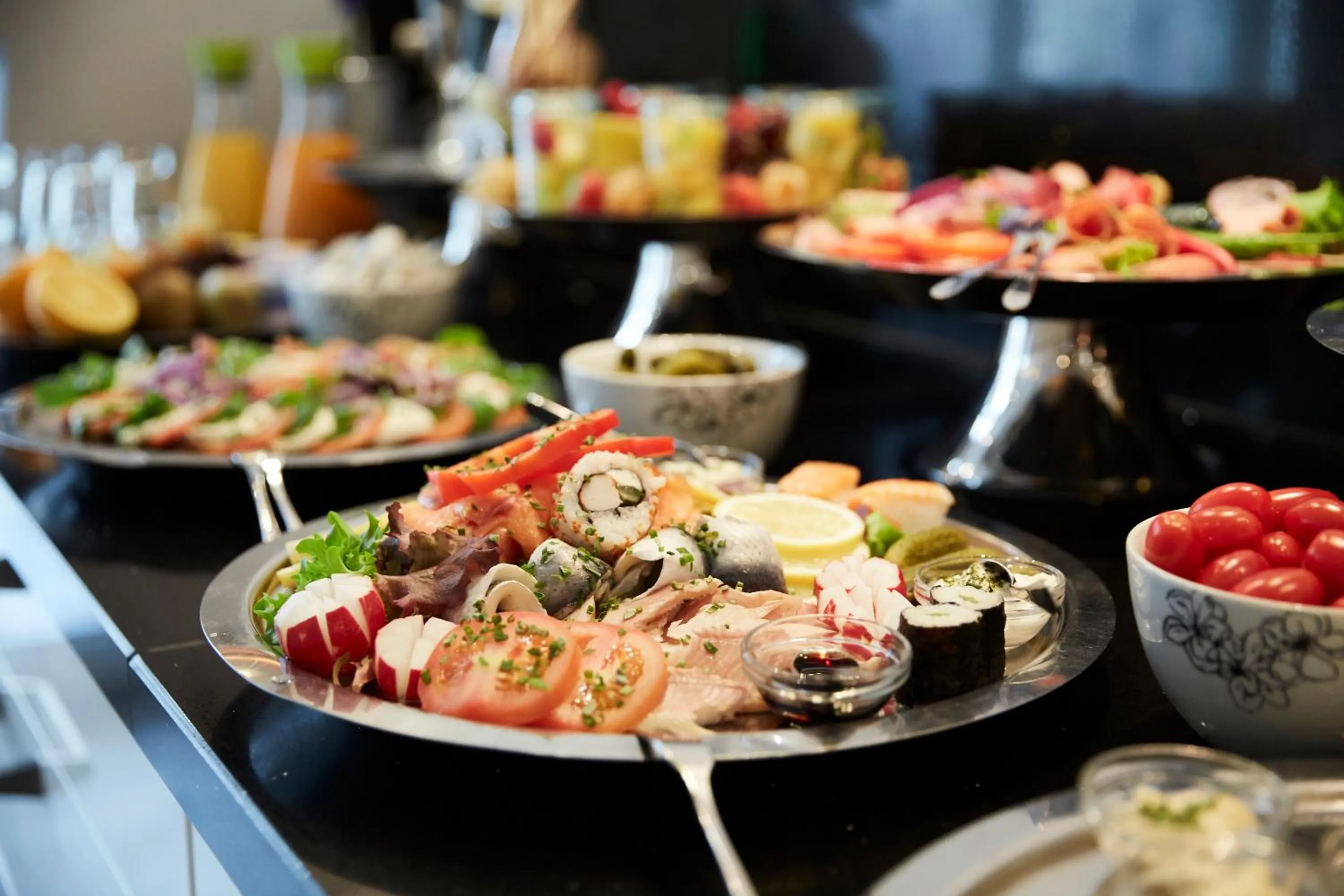 Buffet breakfast in Strandhotel Salty