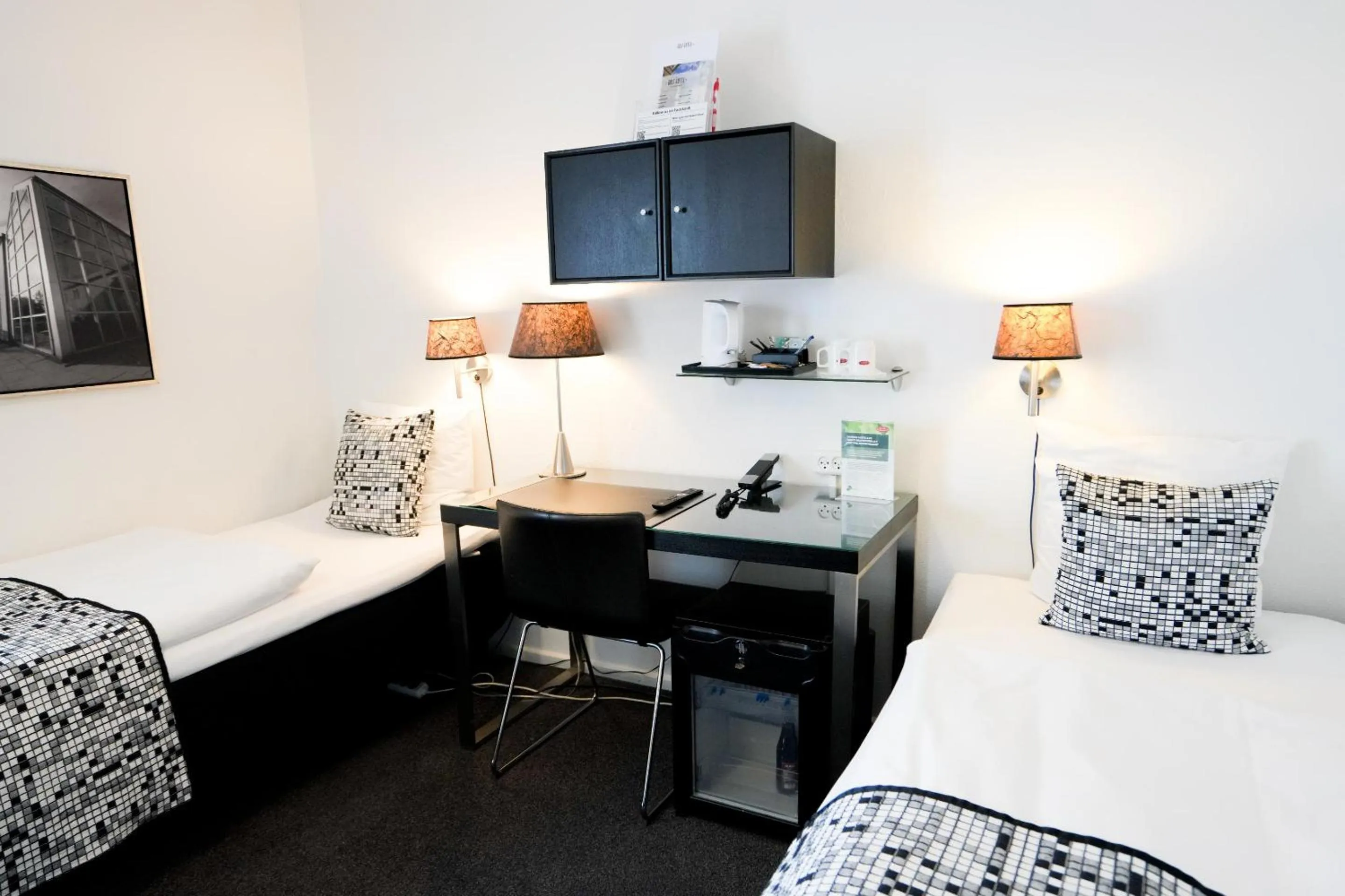 Bed in Golf Hotel Viborg