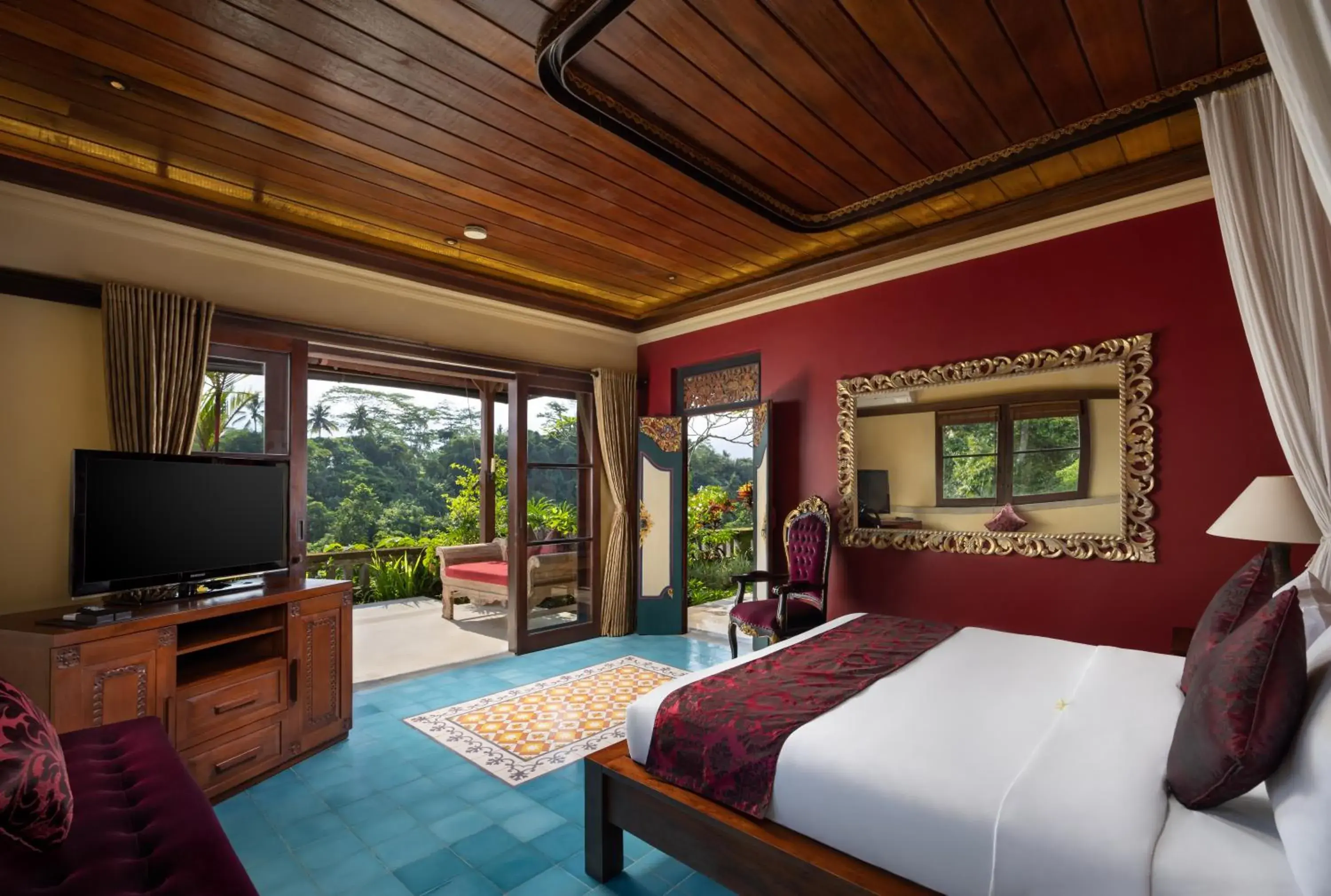 Bed in Bidadari Private Villas & Retreat Bed in Bidadari Private Villas & Retreat