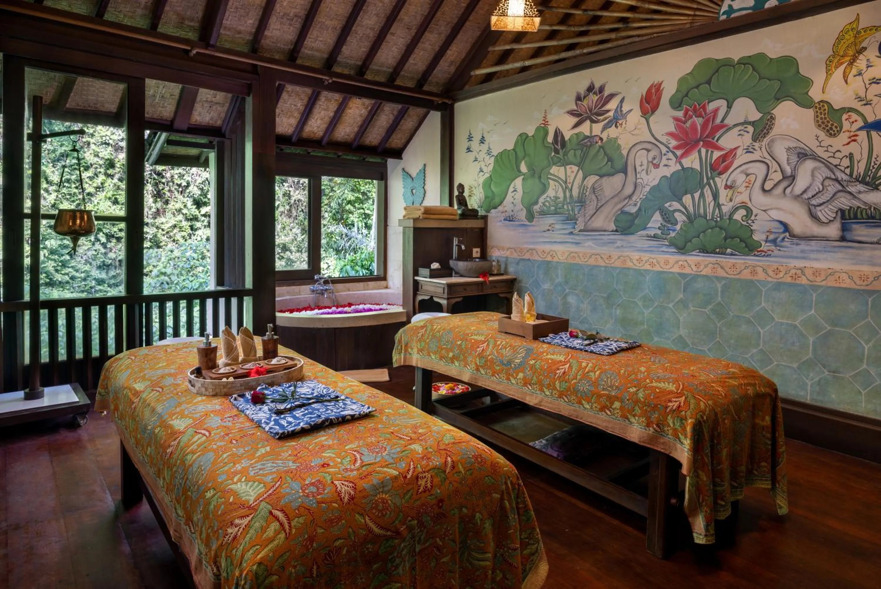 Spa and wellness centre/facilities, Bed in Bidadari Private Villas & Retreat