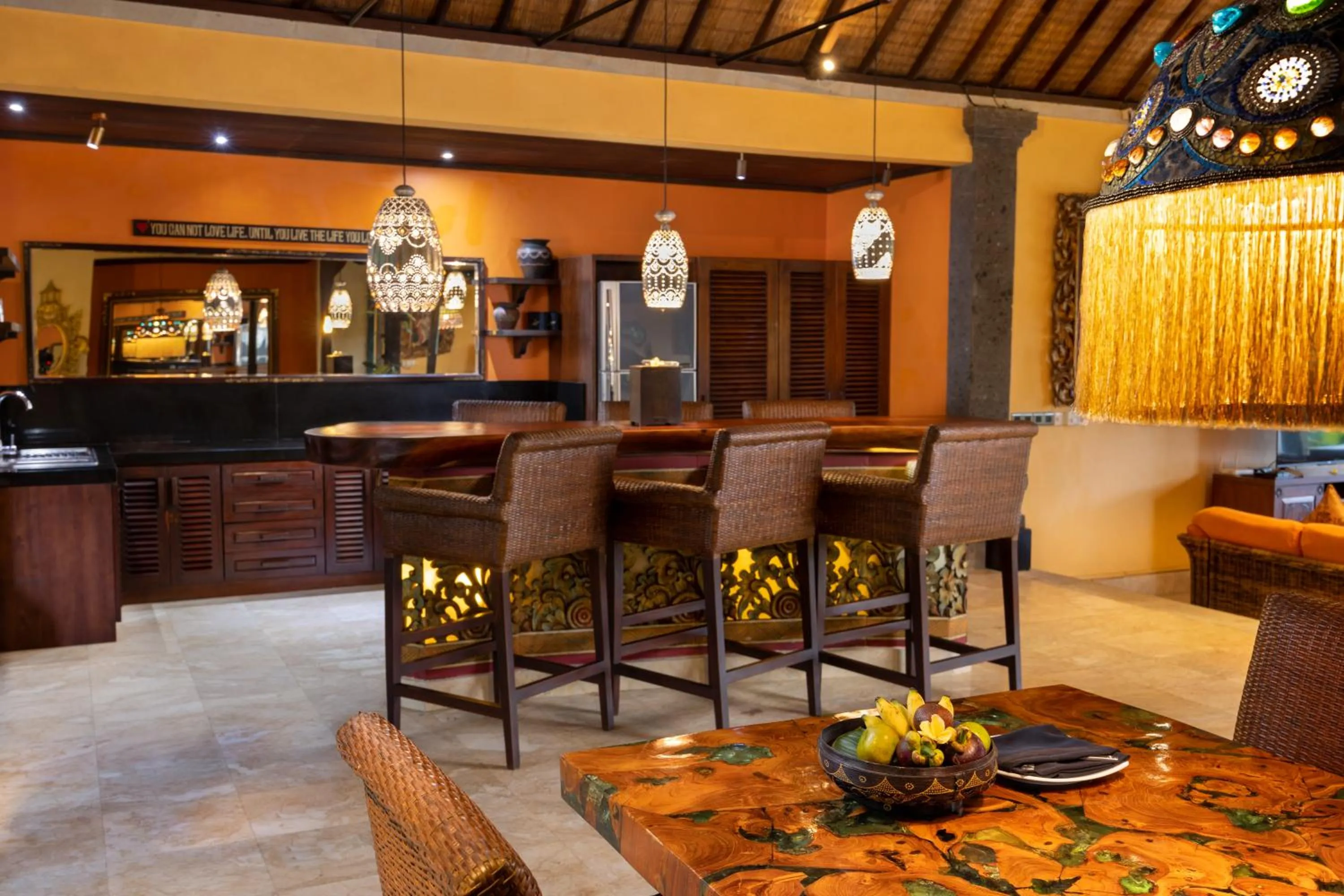 kitchen in Bidadari Private Villas & Retreat