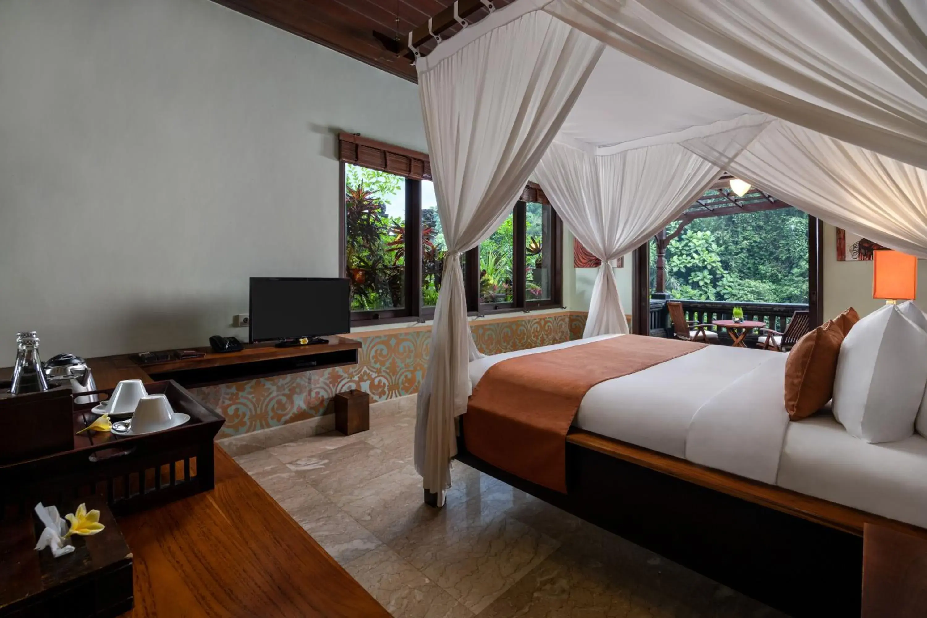 Bed in Bidadari Private Villas & Retreat Bed in Bidadari Private Villas & Retreat