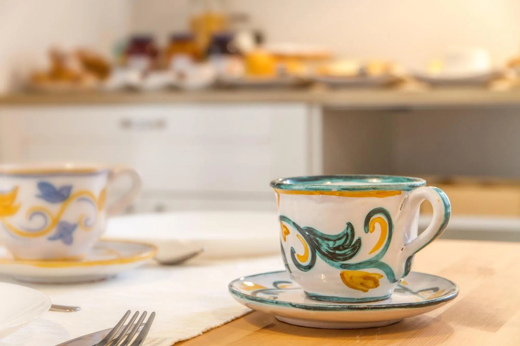 Continental breakfast in B&B Cortile Umberto I