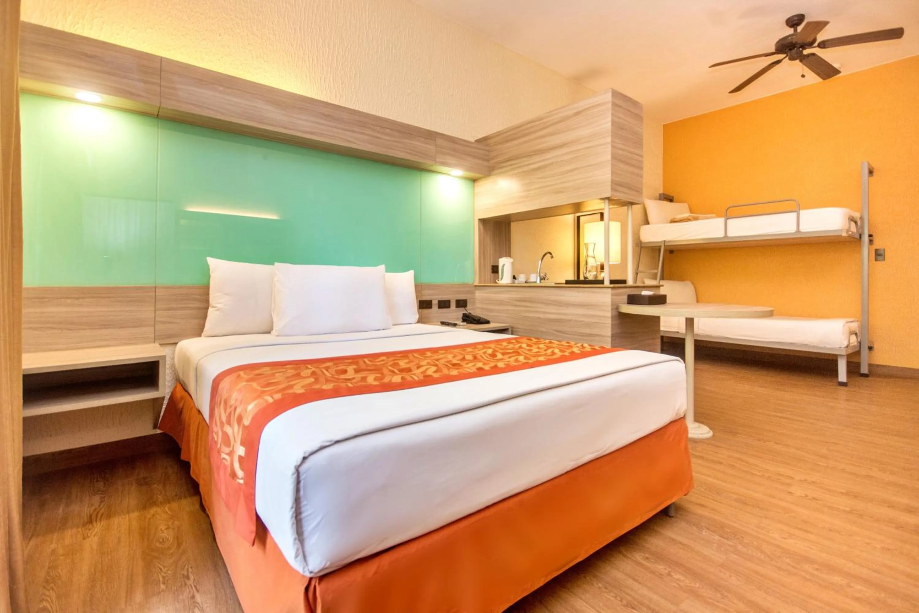 Bed in Microtel by Wyndham Boracay