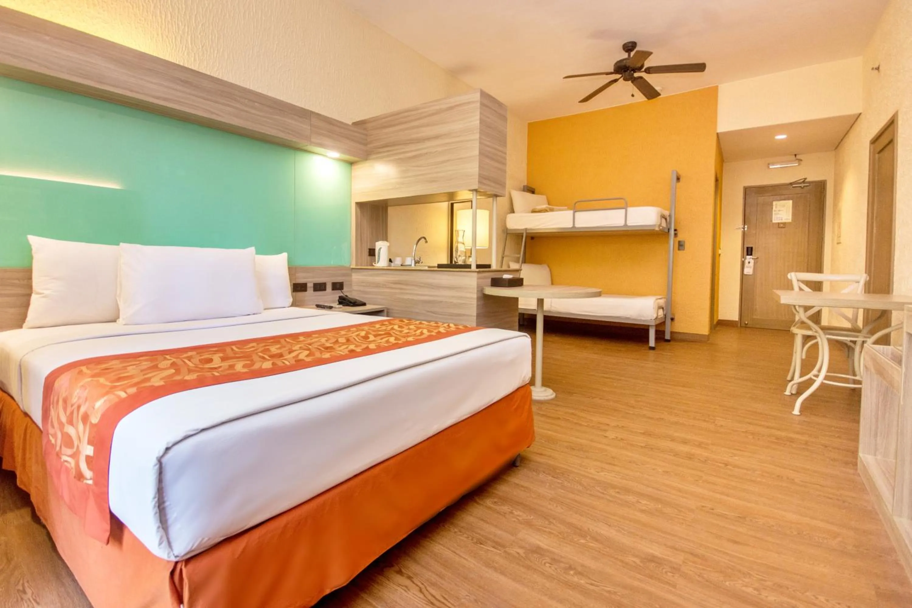 Bed in Microtel by Wyndham Boracay